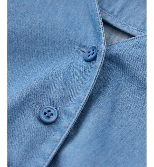 ROPE「カーディ半袖ブラウス/洗える」|シャツ・ブラウス|