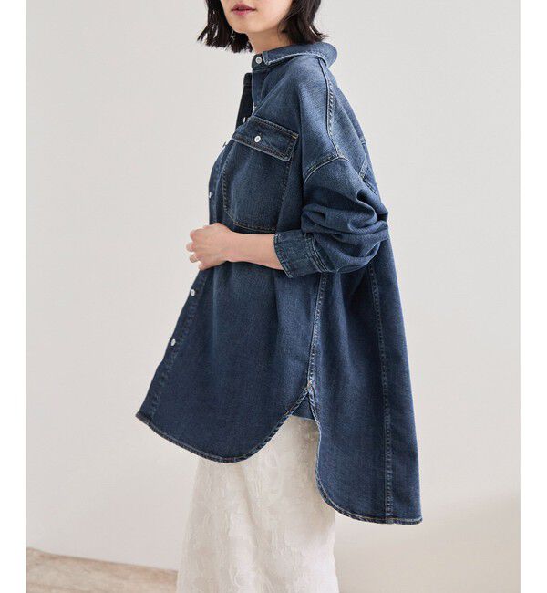 ROPE「【Healthy denim(ヘルシーデニム）】Almond/イージーケア」|シャツ・ブラウス|