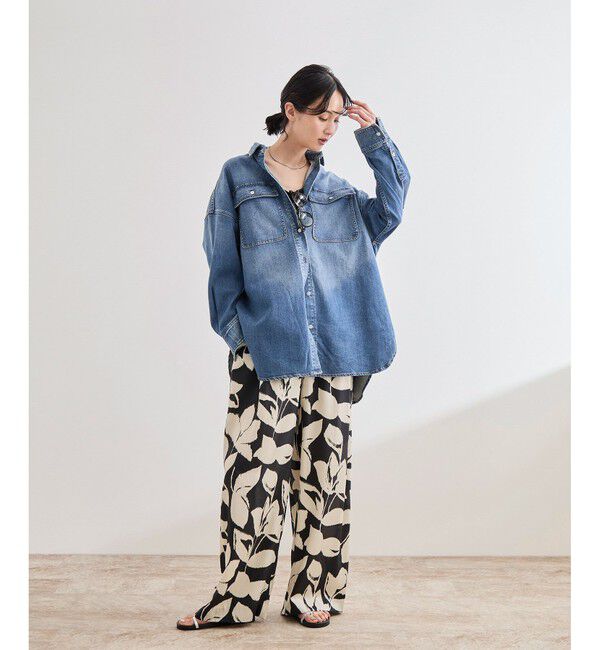 ROPE「【Healthy denim(ヘルシーデニム）】Almond/イージーケア」|シャツ・ブラウス|