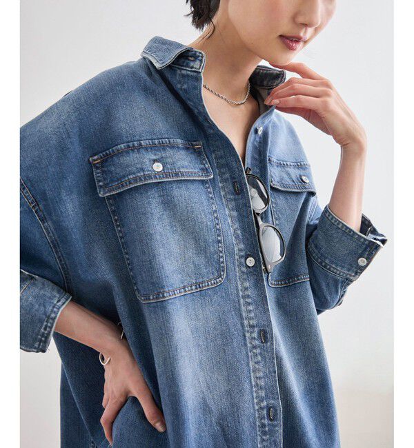 ROPE「【Healthy denim(ヘルシーデニム）】Almond/イージーケア」|シャツ・ブラウス|