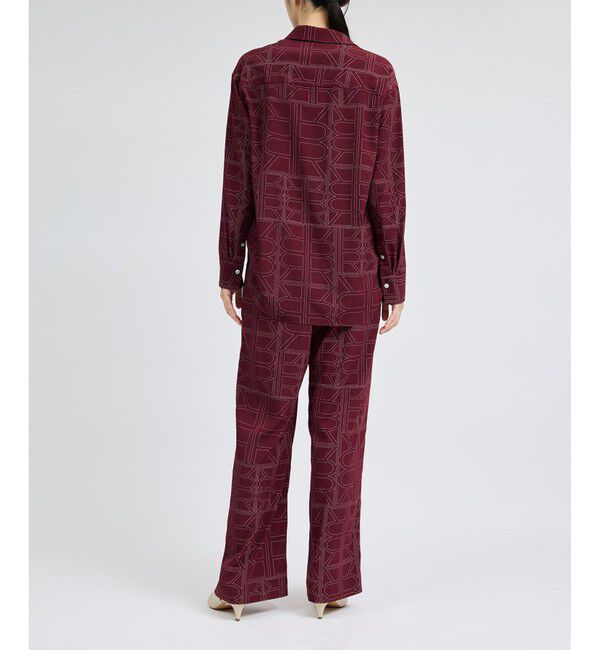 ROPE「R柄プリントイージーパンツ」|チノ|