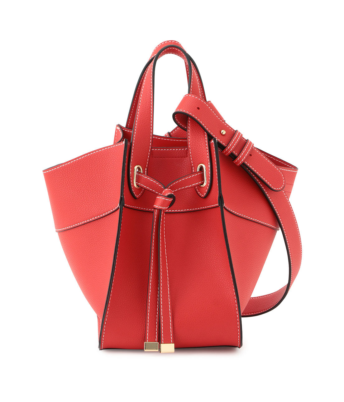 VIS「【新色追加】【マルチWAY】フロントタイバッグ」|ショルダー・メッセンジャー|レッド(60)