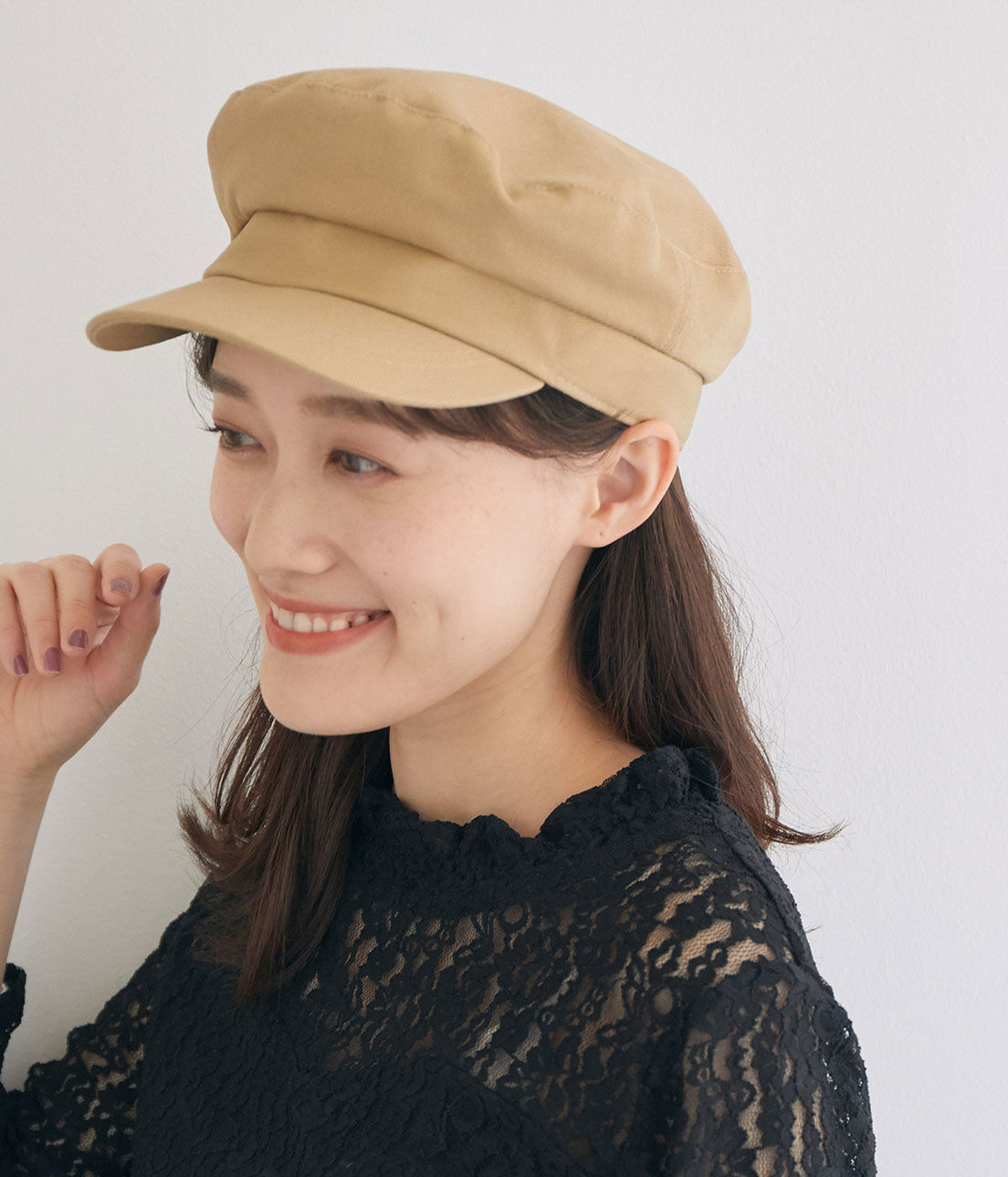 VIS「ツイルマリンキャスケット」|キャップ・キャスケット|ベージュ(27)