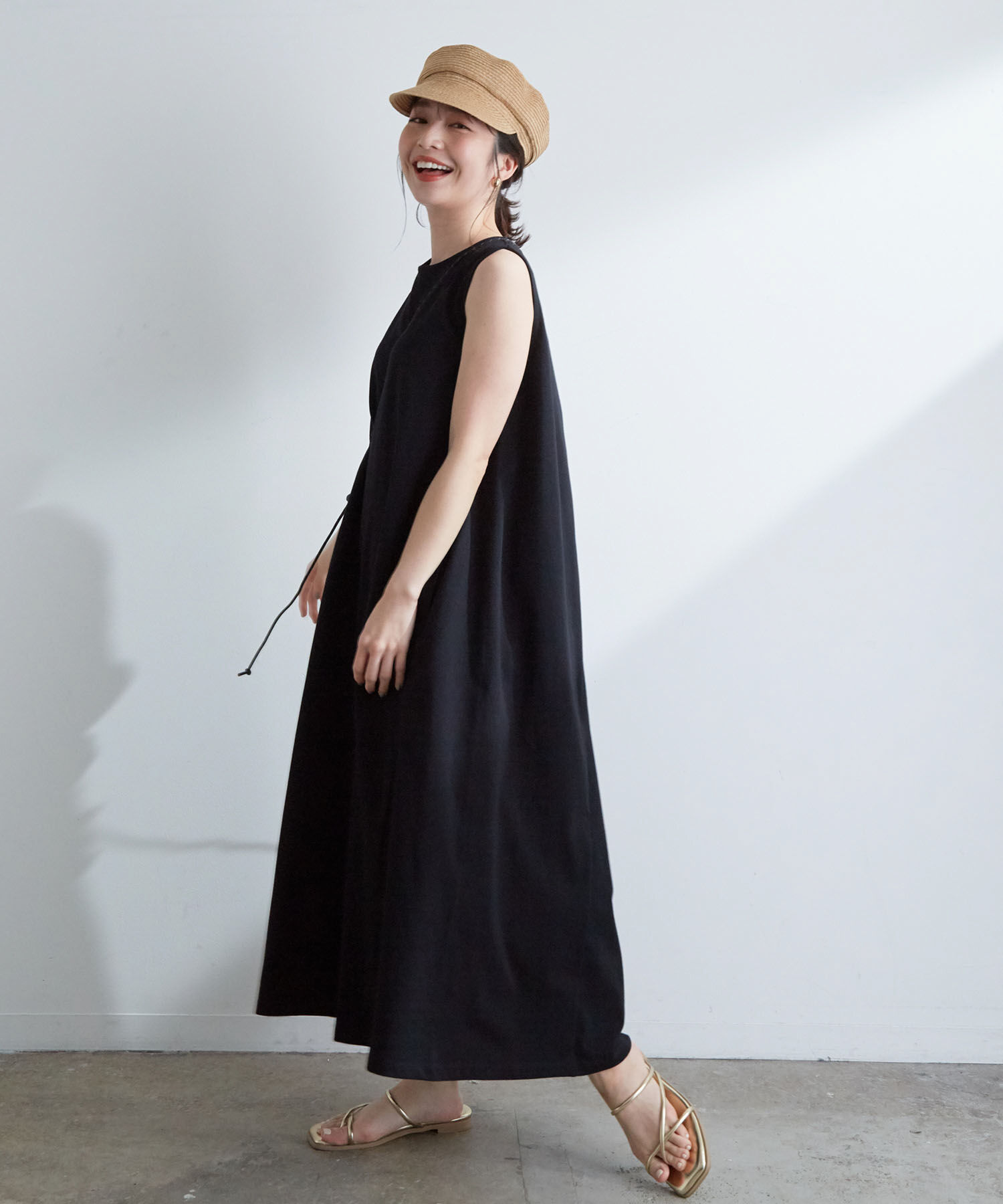 VIS「【UVカット+抗菌防臭】【ウォッシャブル】ペーパー風キャスケット」|キャップ・キャスケット|