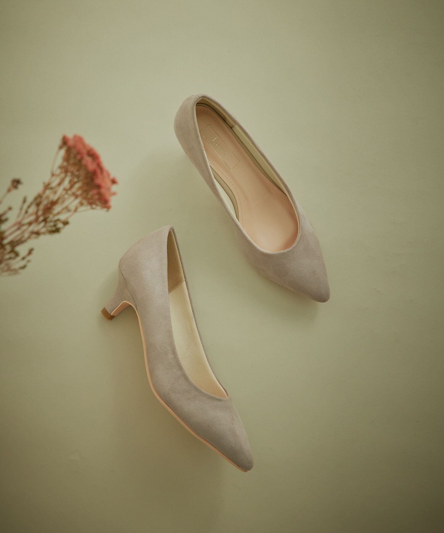 Juze「【抗菌・防臭】【WEB限定6cmヒール】5cmヒールパンプス」|パンプス|ライトグレー(08)