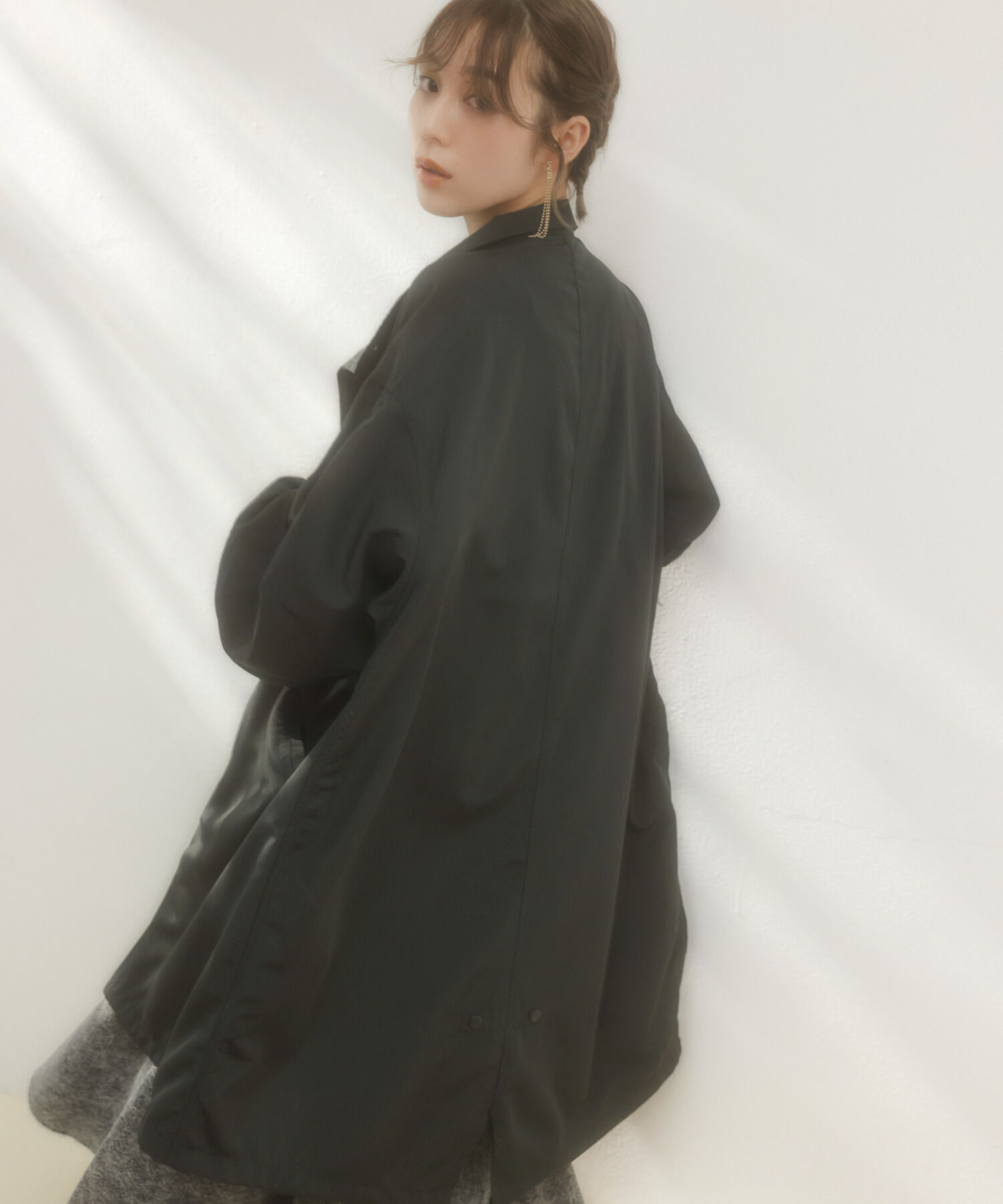 vis-a-vis「オーバーサイズミドル丈モッズコート」|アウトドア|