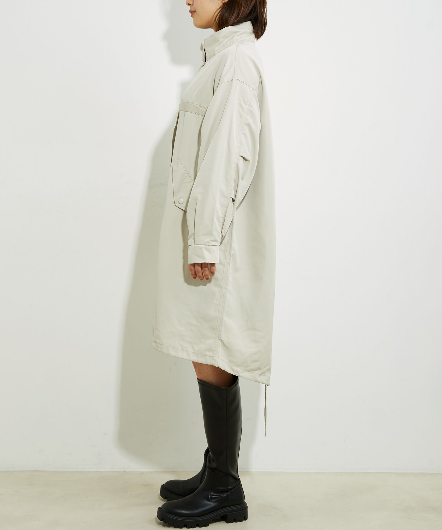 vis-a-vis「オーバーサイズミドル丈モッズコート」|アウトドア|
