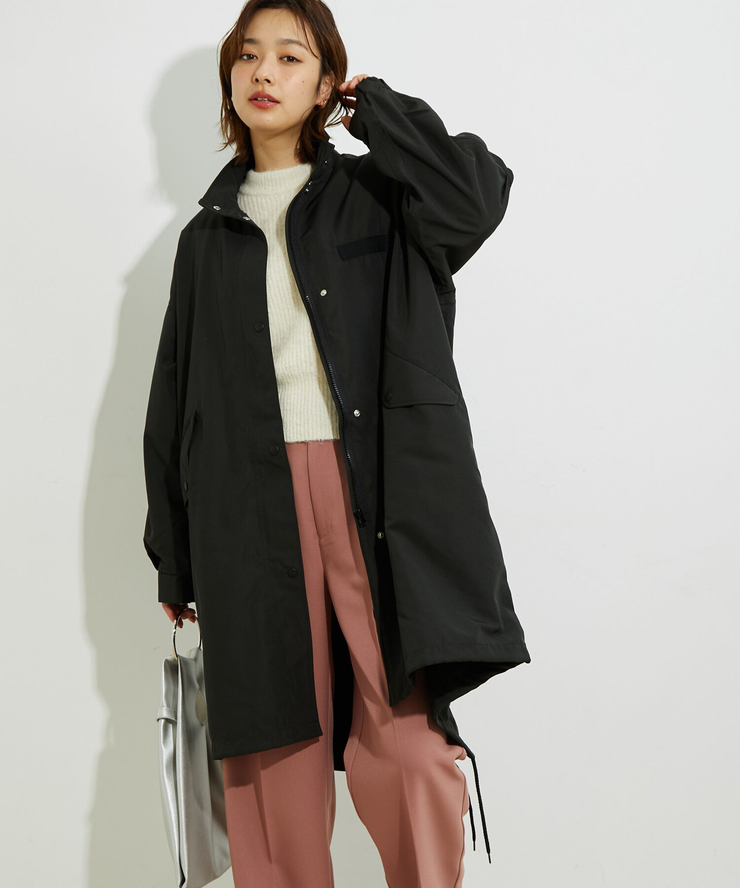 vis-a-vis「オーバーサイズミドル丈モッズコート」|アウトドア|