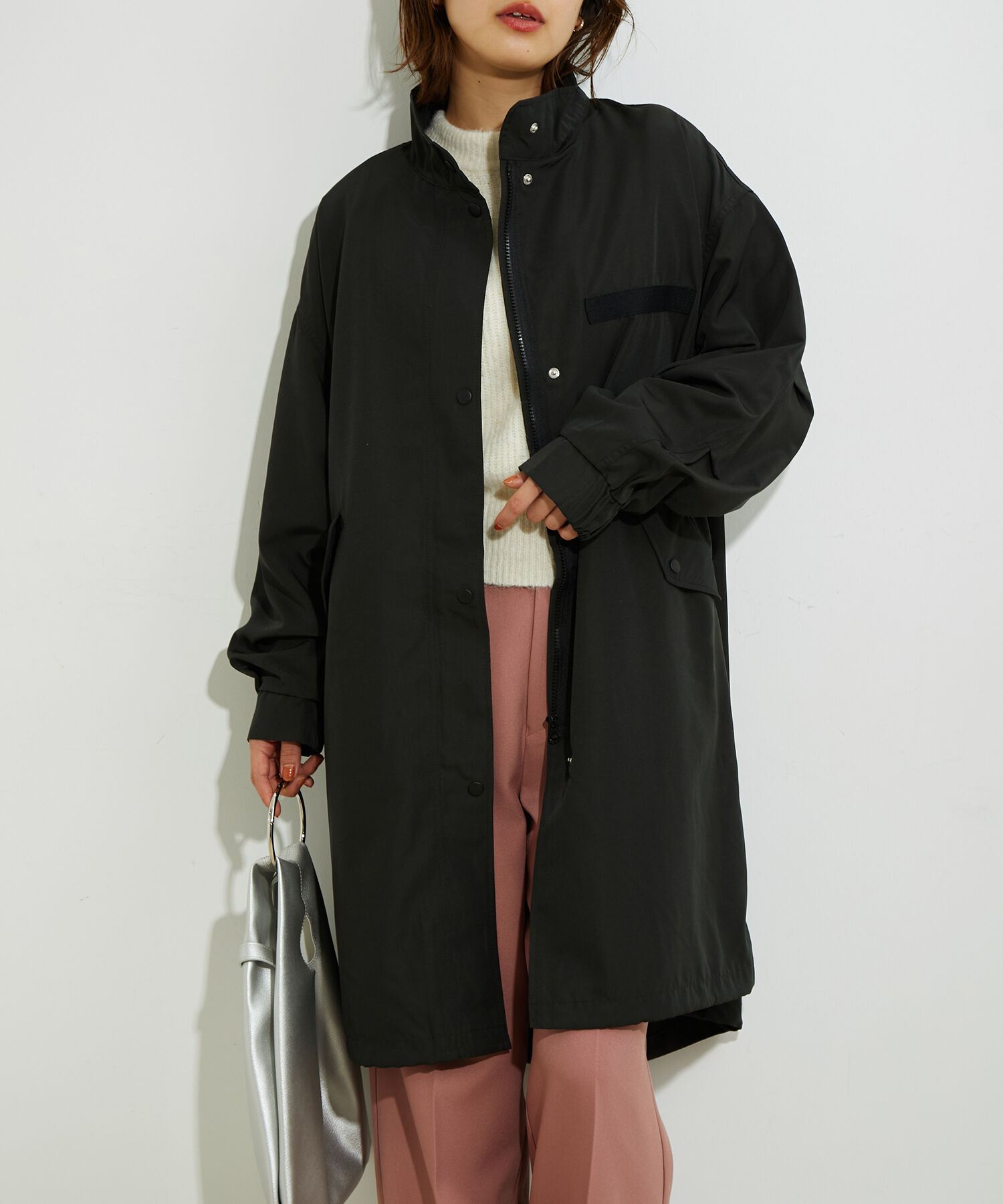 vis-a-vis「オーバーサイズミドル丈モッズコート」|アウトドア|
