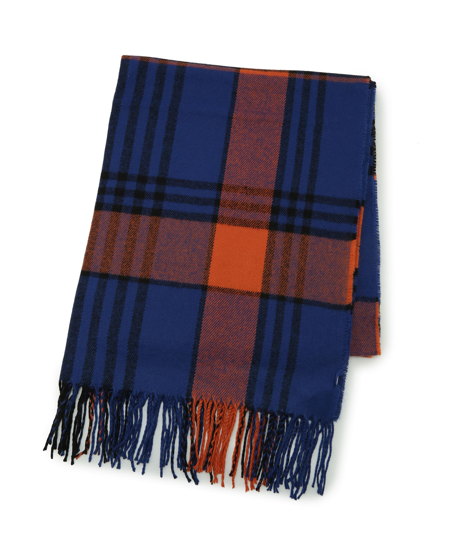 VIS「【WEB限定】大判チェックマフラー」|マフラー|