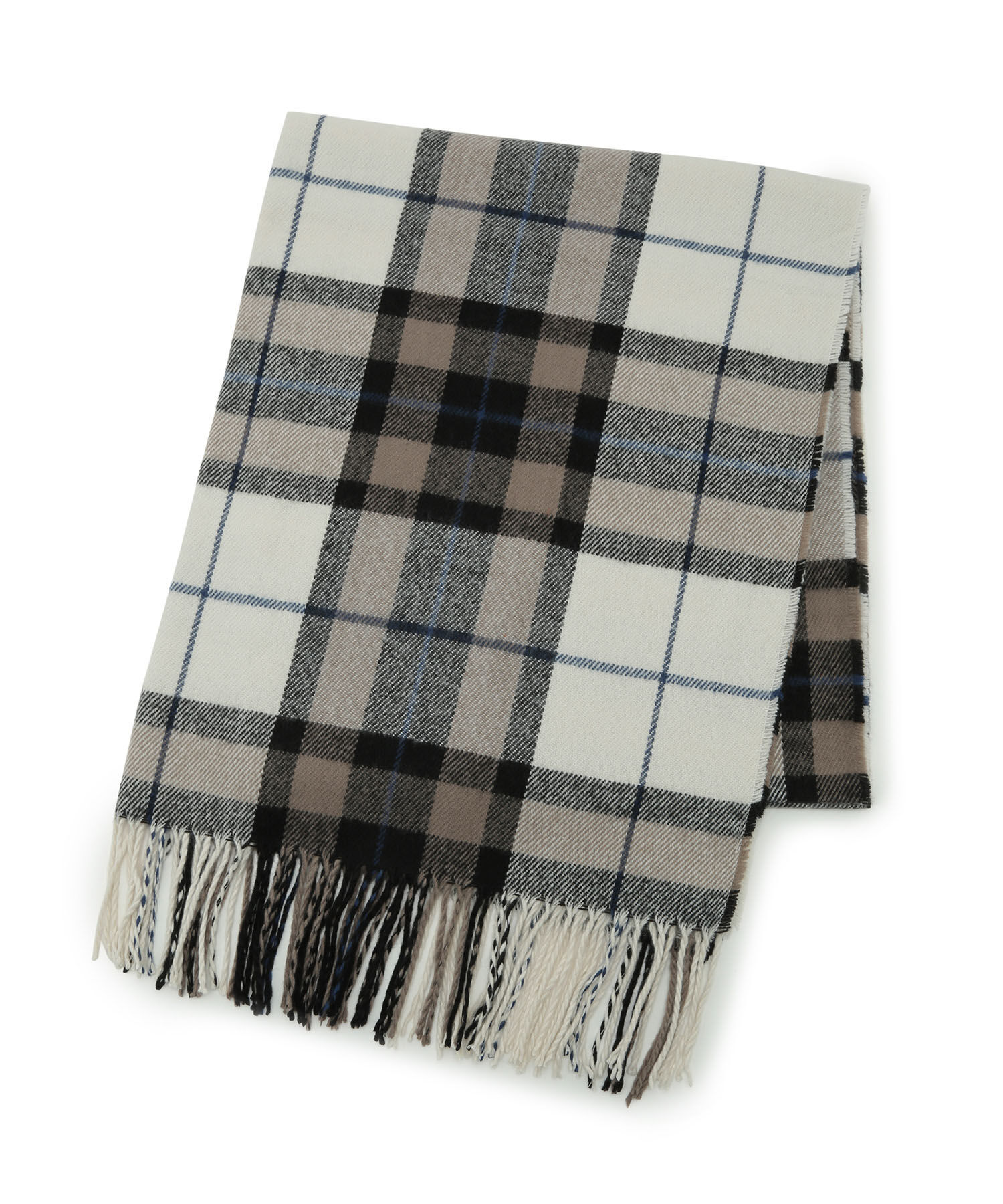 VIS「【WEB限定】大判チェックマフラー」|マフラー|