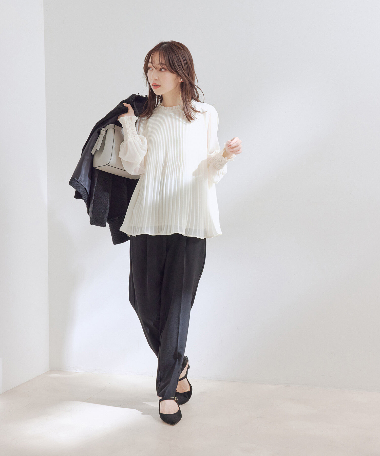 VIS「金釦フリンジツイードジャケット」|その他|