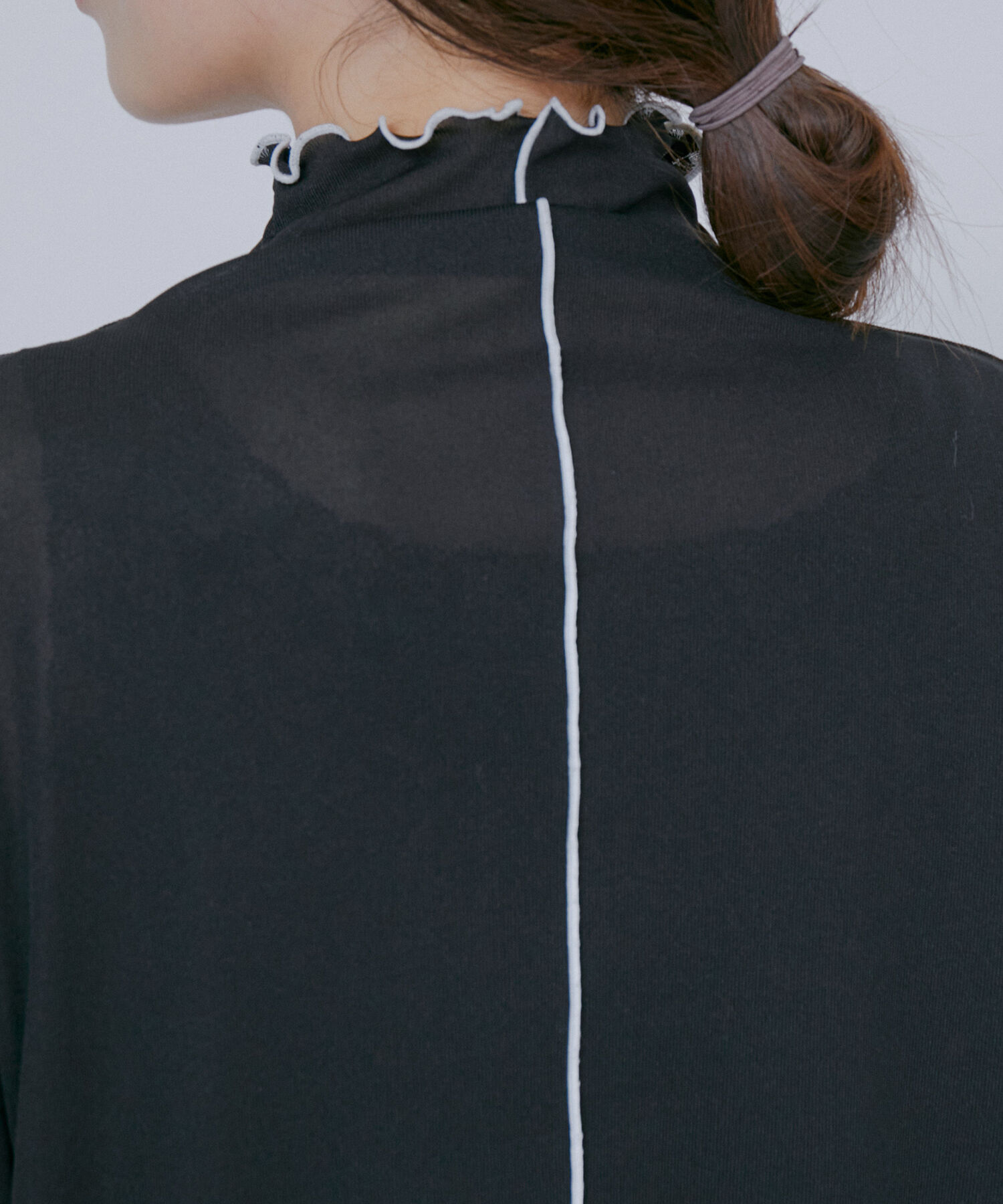 VIS「【洗える】前後2WAYシアーハイネックメローインナー」|Tシャツ・カットソー|