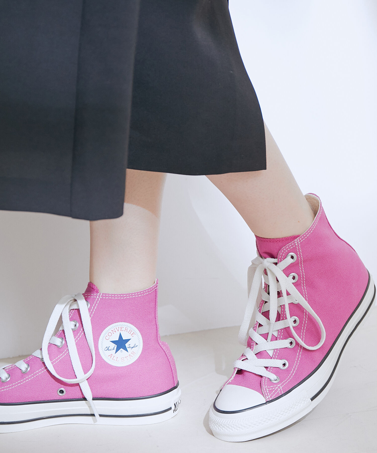 Juze「【WEB限定】【CONVERSE】 ALLSTAR (R) HI」|スニーカー|ピンク(63)