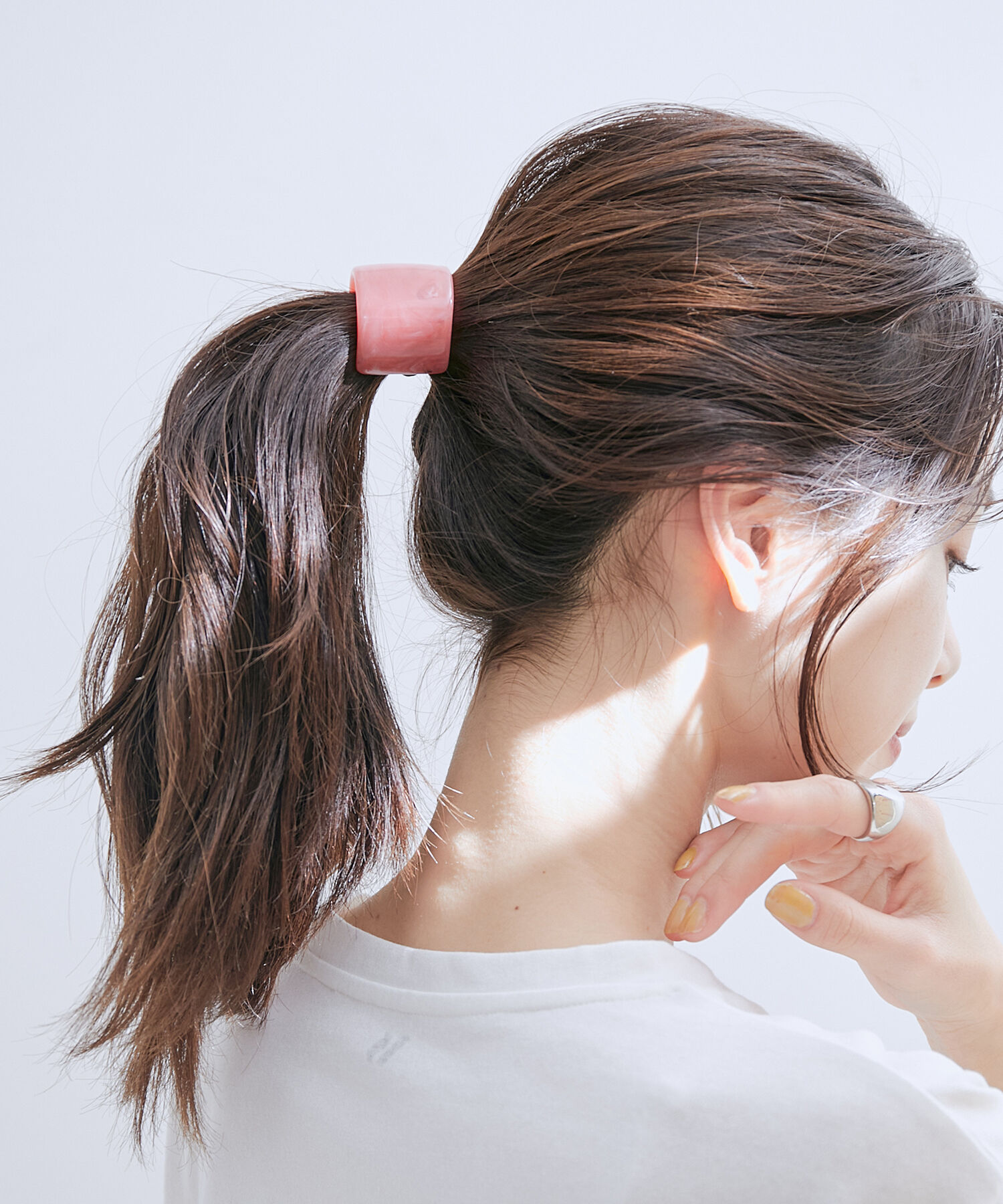 VIS「カラーアクリルヘアゴム」|ヘアゴム・シュシュ|ピンク系(65)