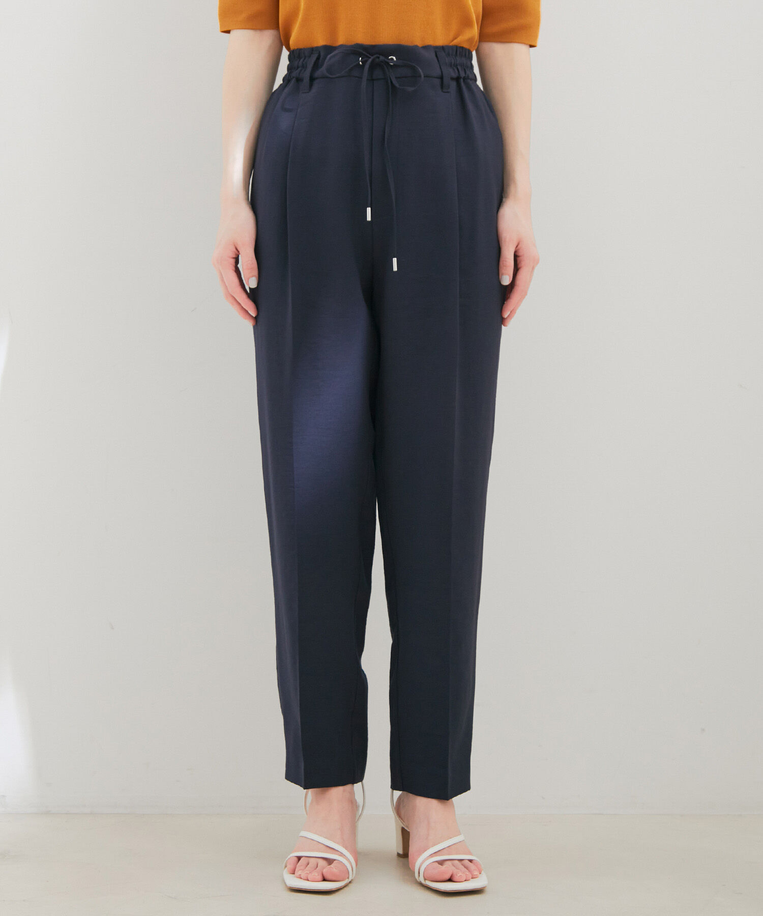 VIS「【接触冷感・洗える】イージーテーパードパンツ」|スラックス|