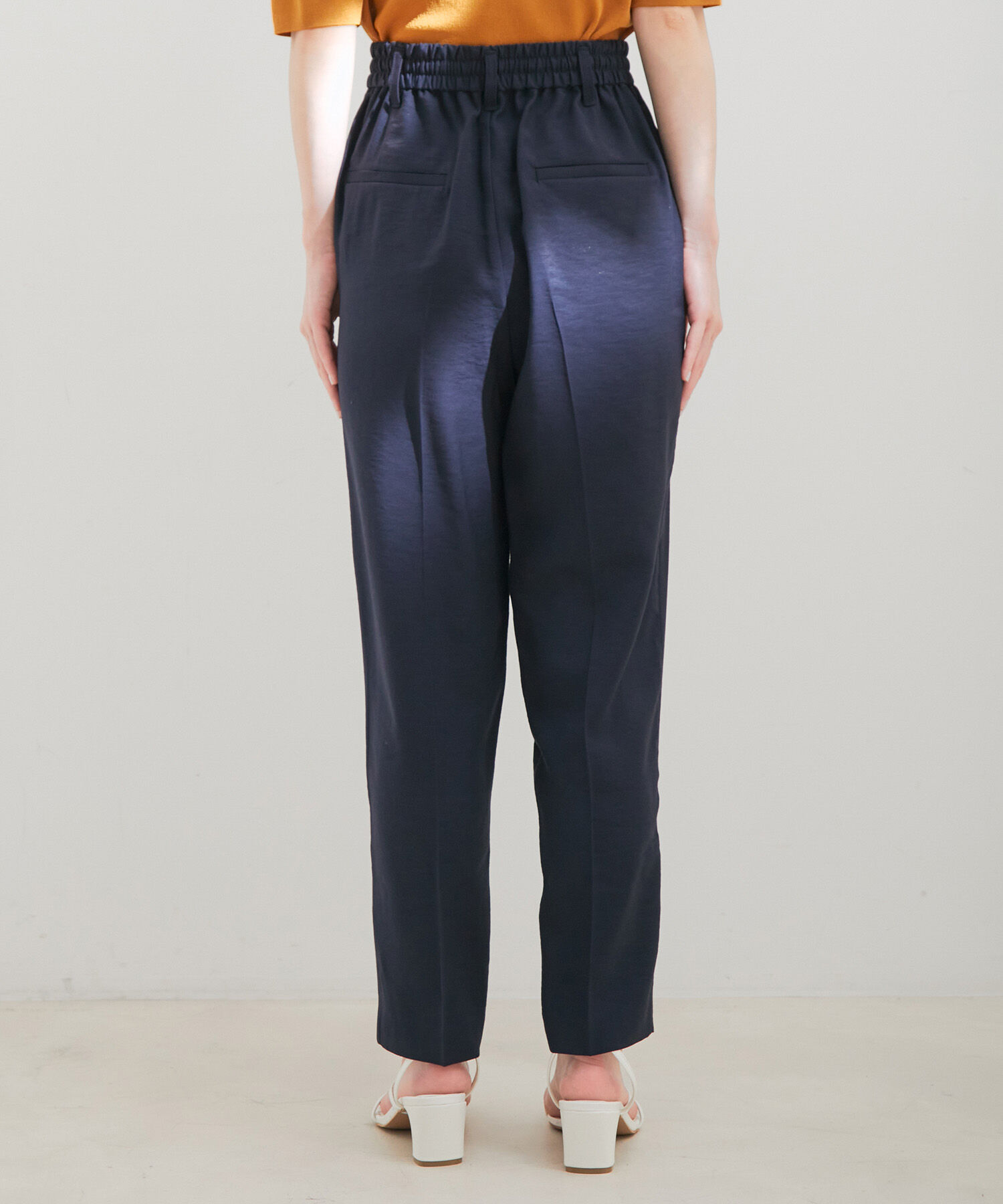 VIS「【接触冷感・洗える】イージーテーパードパンツ」|スラックス|