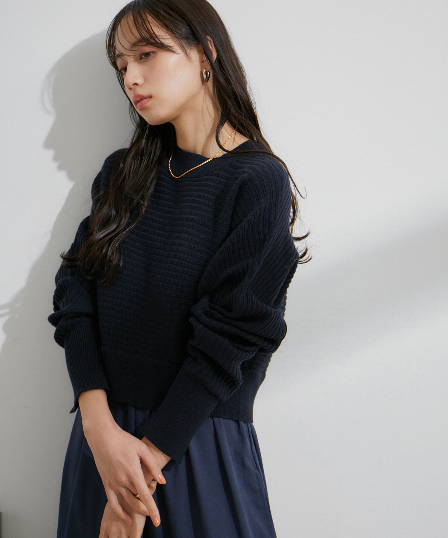 VIS「ドルマンニットドッキングワンピース」|ワンピース|