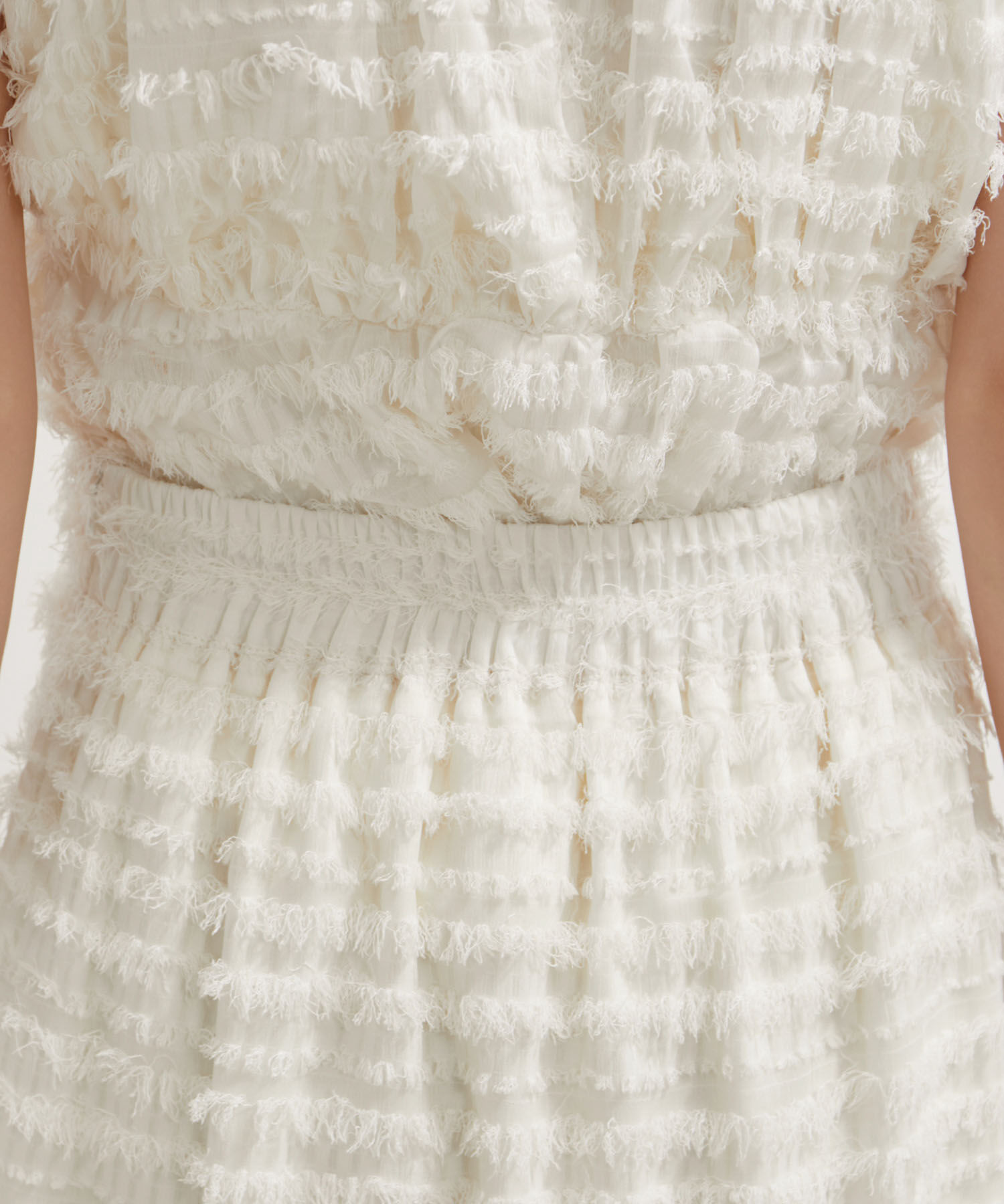 VIS「【洗える】フリンジジャガードスリット入りロングスカート」|スカート|