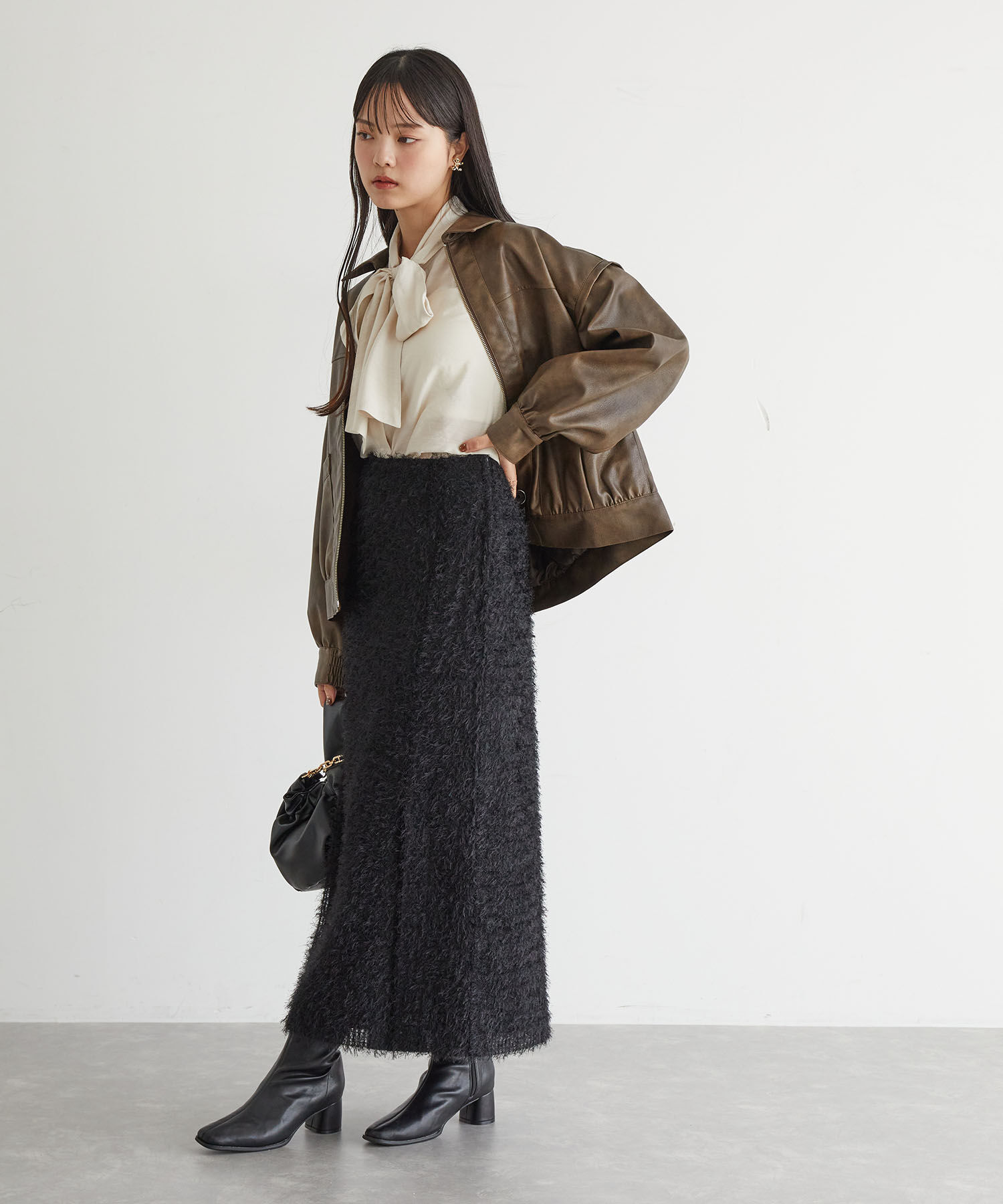 VIS「【洗える】フェザーチュールスカート」|スカート|