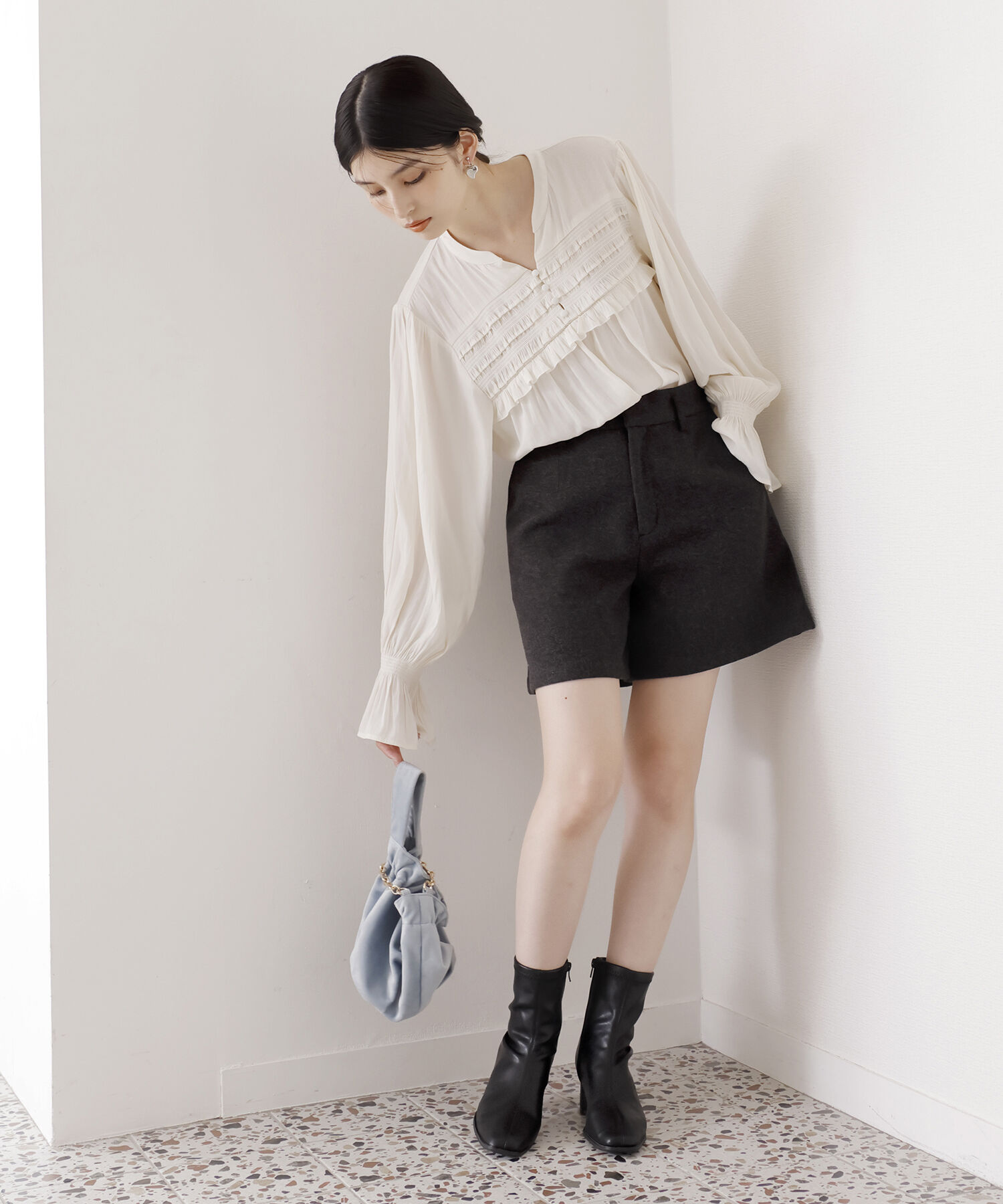 VIS「【洗える】ジャージメルトンショートパンツ」|その他|