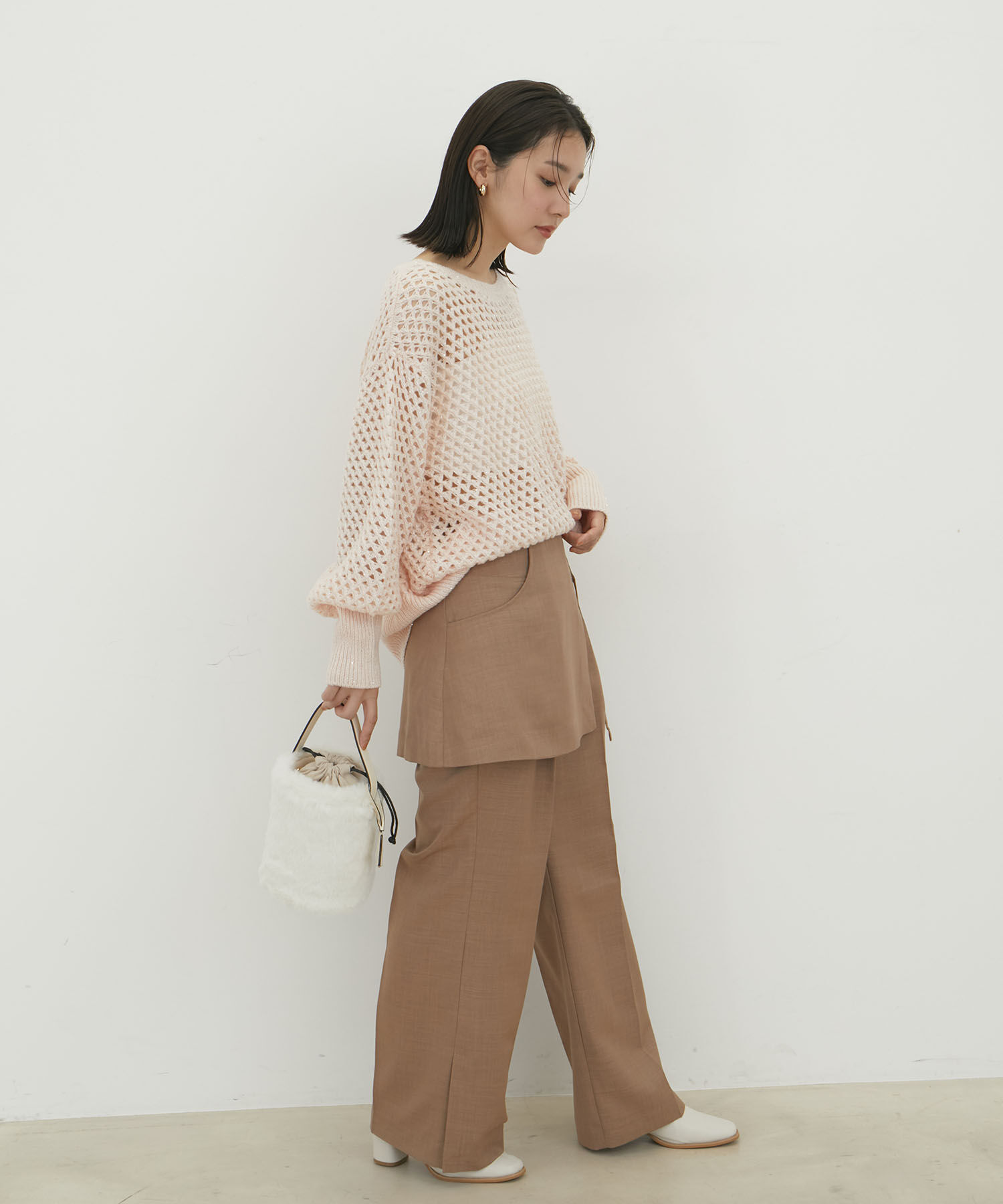 VIS「【2WAY】ふわふわエコファーショルダーバッグ」|ショルダー・メッセンジャー|