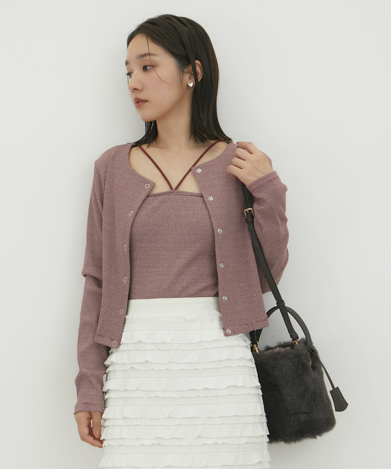 VIS「【2WAY】ふわふわエコファーショルダーバッグ」|ショルダー・メッセンジャー|