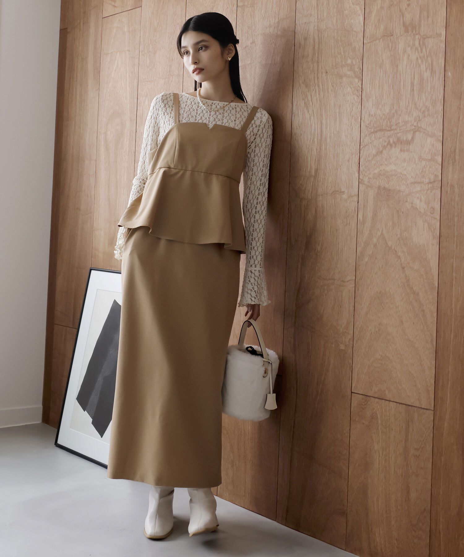 VIS「【2WAY】ふわふわエコファーショルダーバッグ」|ショルダー・メッセンジャー|