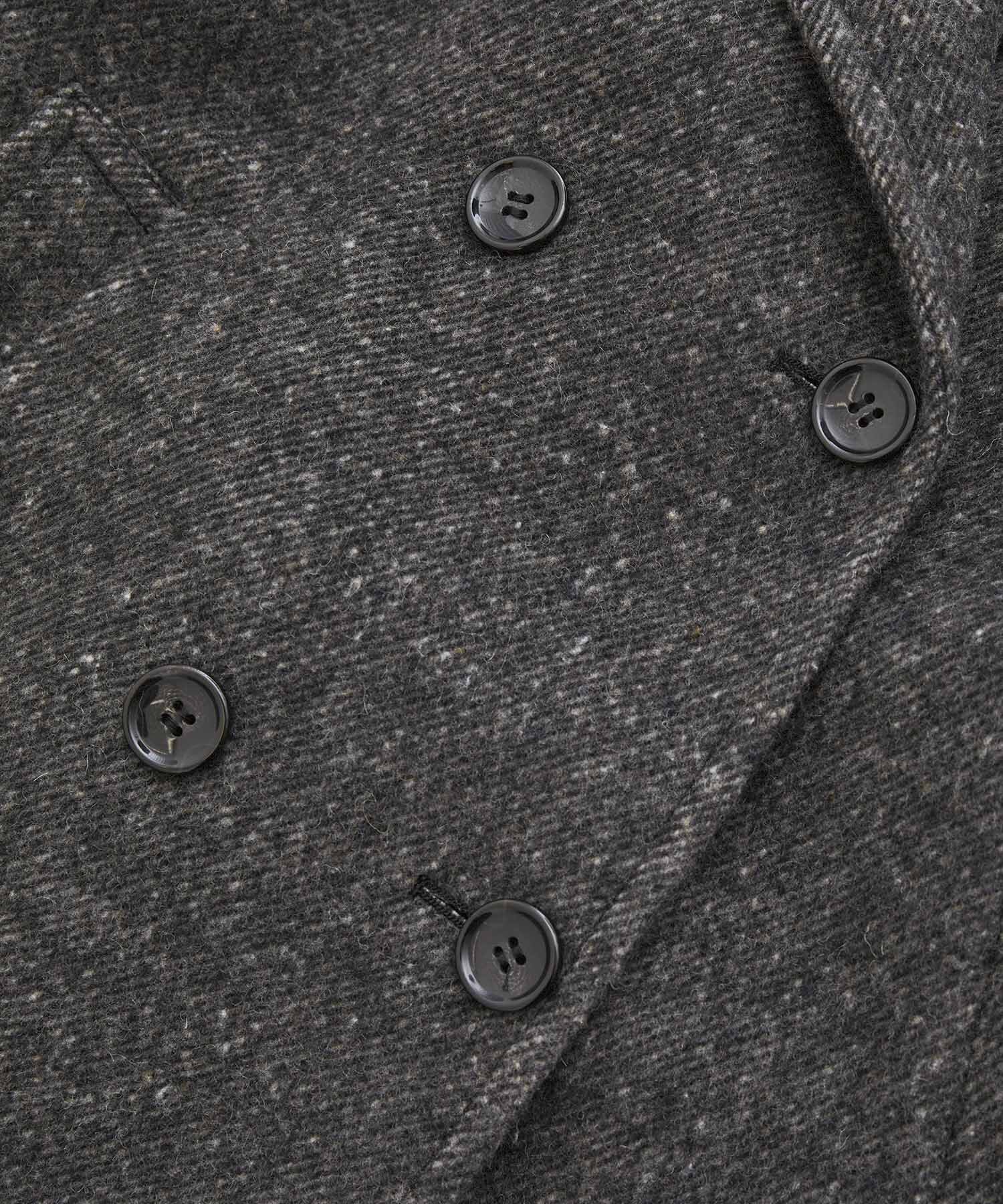 VIS「【JAPAN FABRIC】尾州毛混シャギーロングコート【選べる着丈】【静電気防止】」|ステンカラーコート|