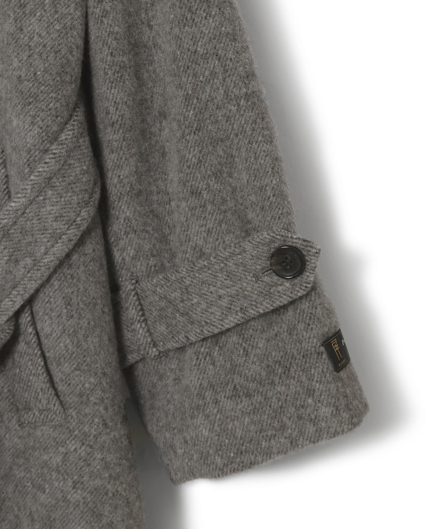 VIS「【JAPAN FABRIC】尾州毛混シャギーロングコート【選べる着丈】【静電気防止】」|ステンカラーコート|