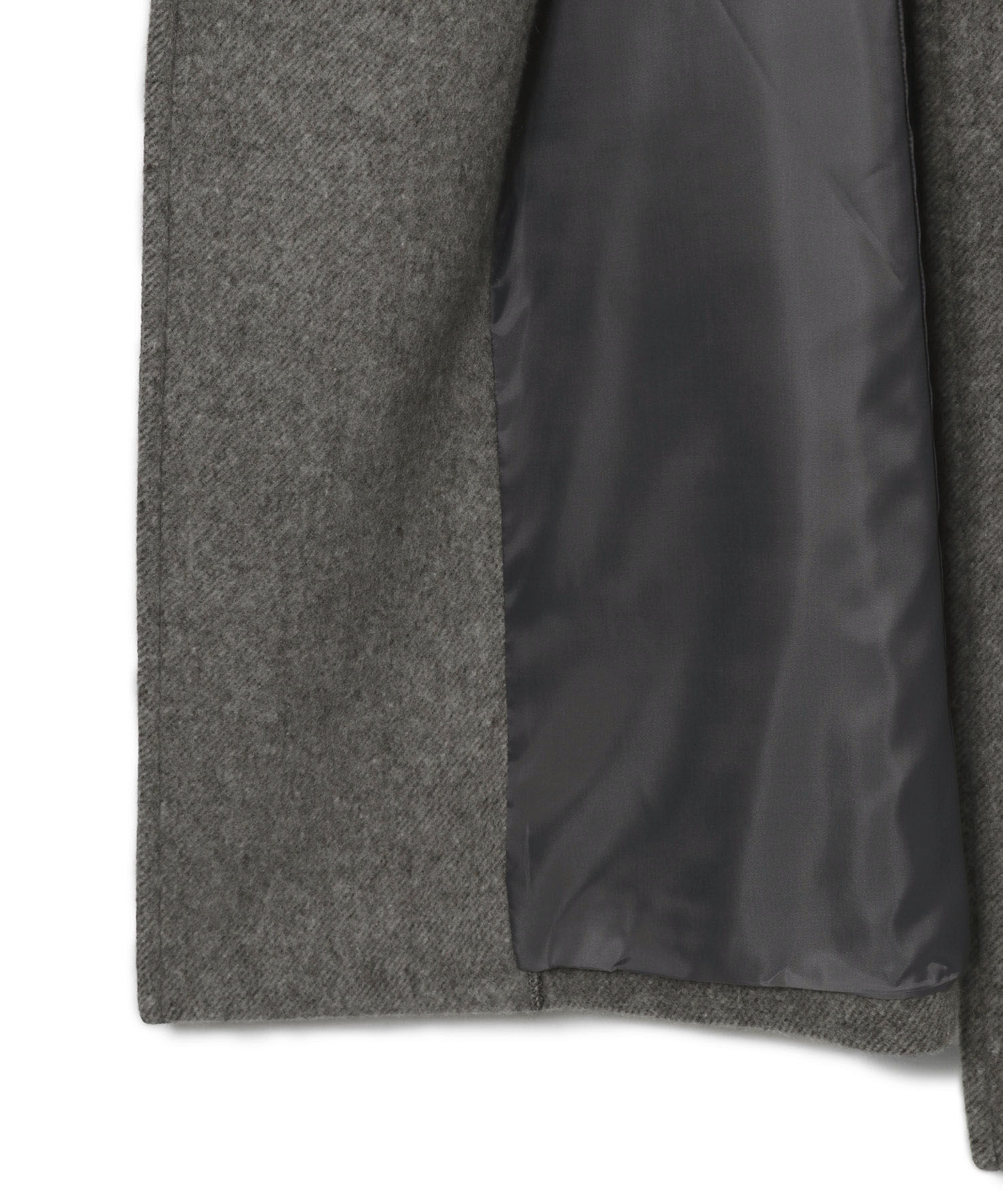 VIS「【JAPAN FABRIC】尾州毛混シャギーロングコート【選べる着丈】【静電気防止】」|ステンカラーコート|