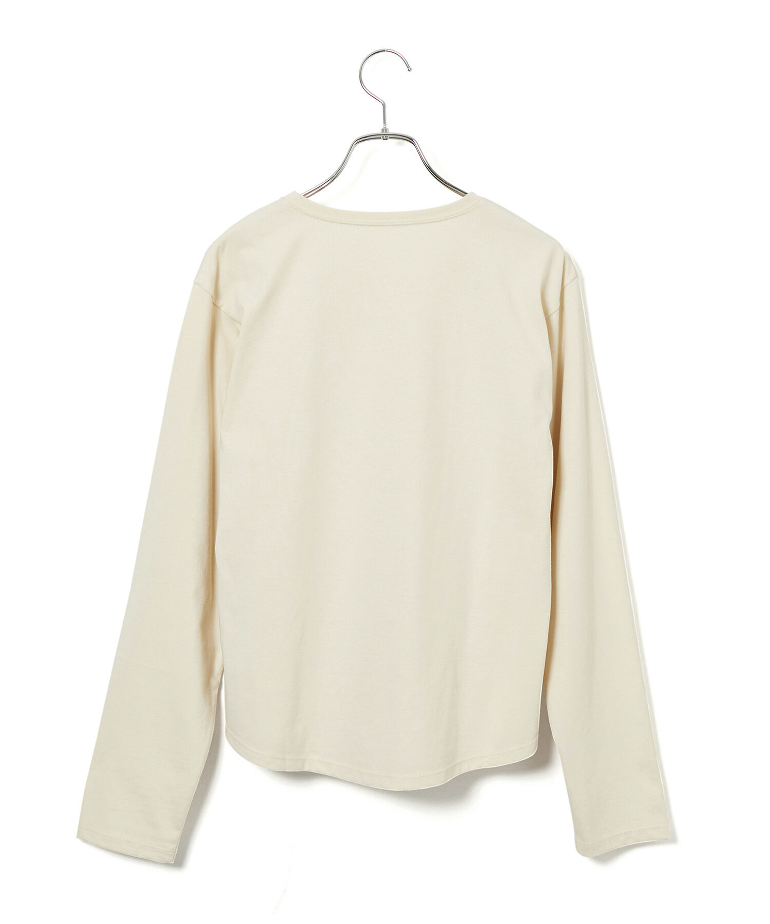 VIS「【洗える】配色ロゴロングTシャツ」|Tシャツ・カットソー|