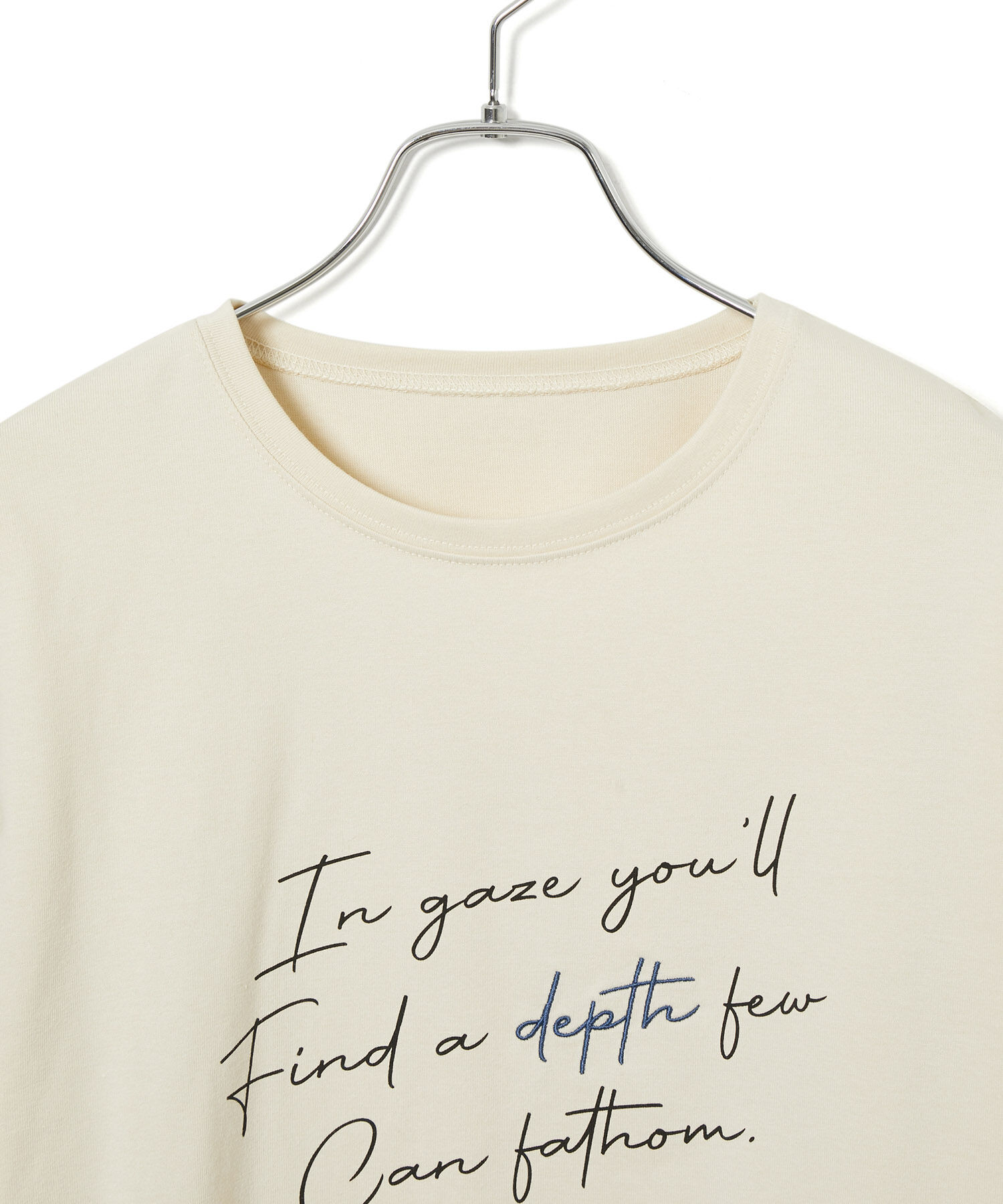 VIS「【洗える】配色ロゴロングTシャツ」|Tシャツ・カットソー|