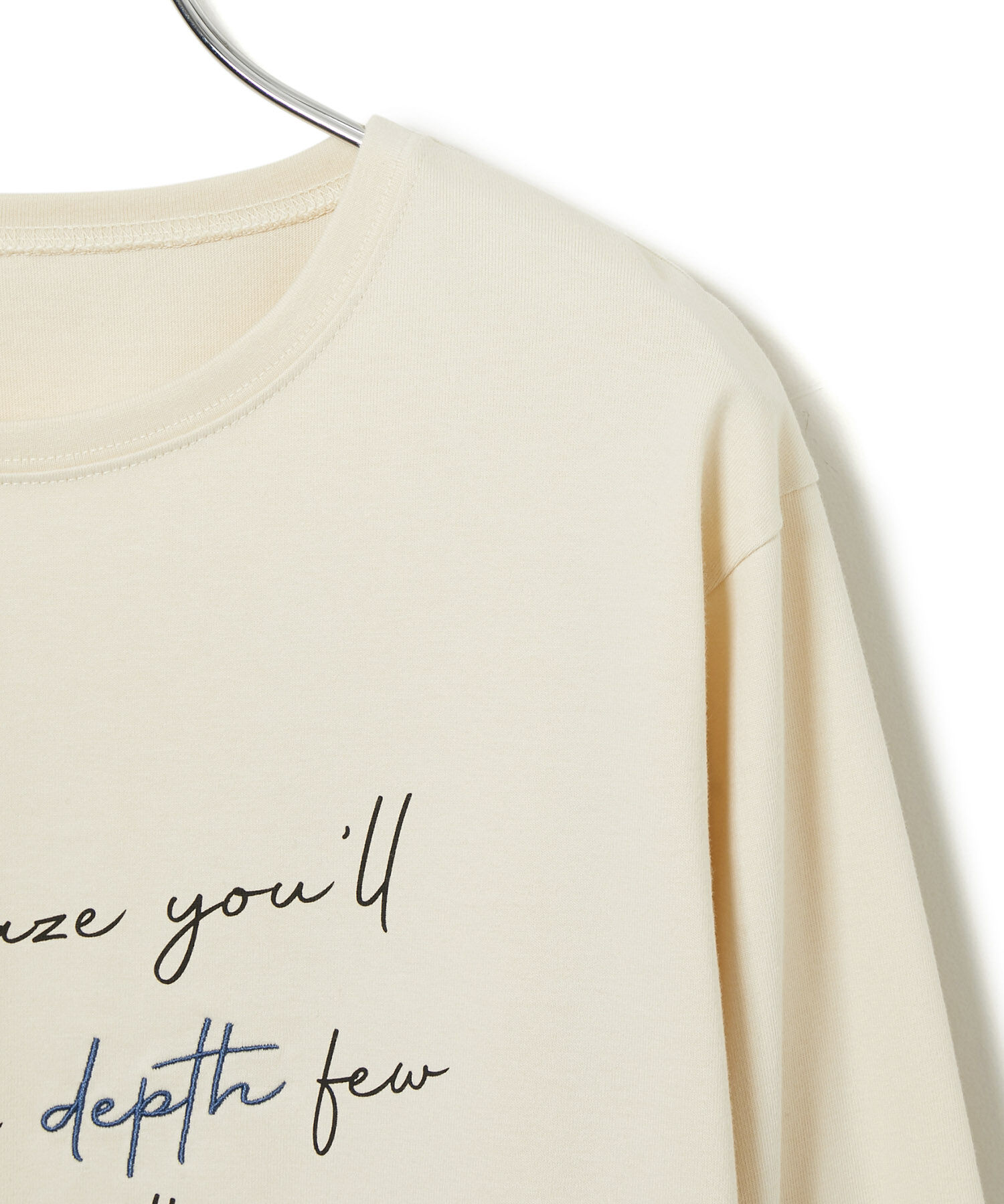 VIS「【洗える】配色ロゴロングTシャツ」|Tシャツ・カットソー|