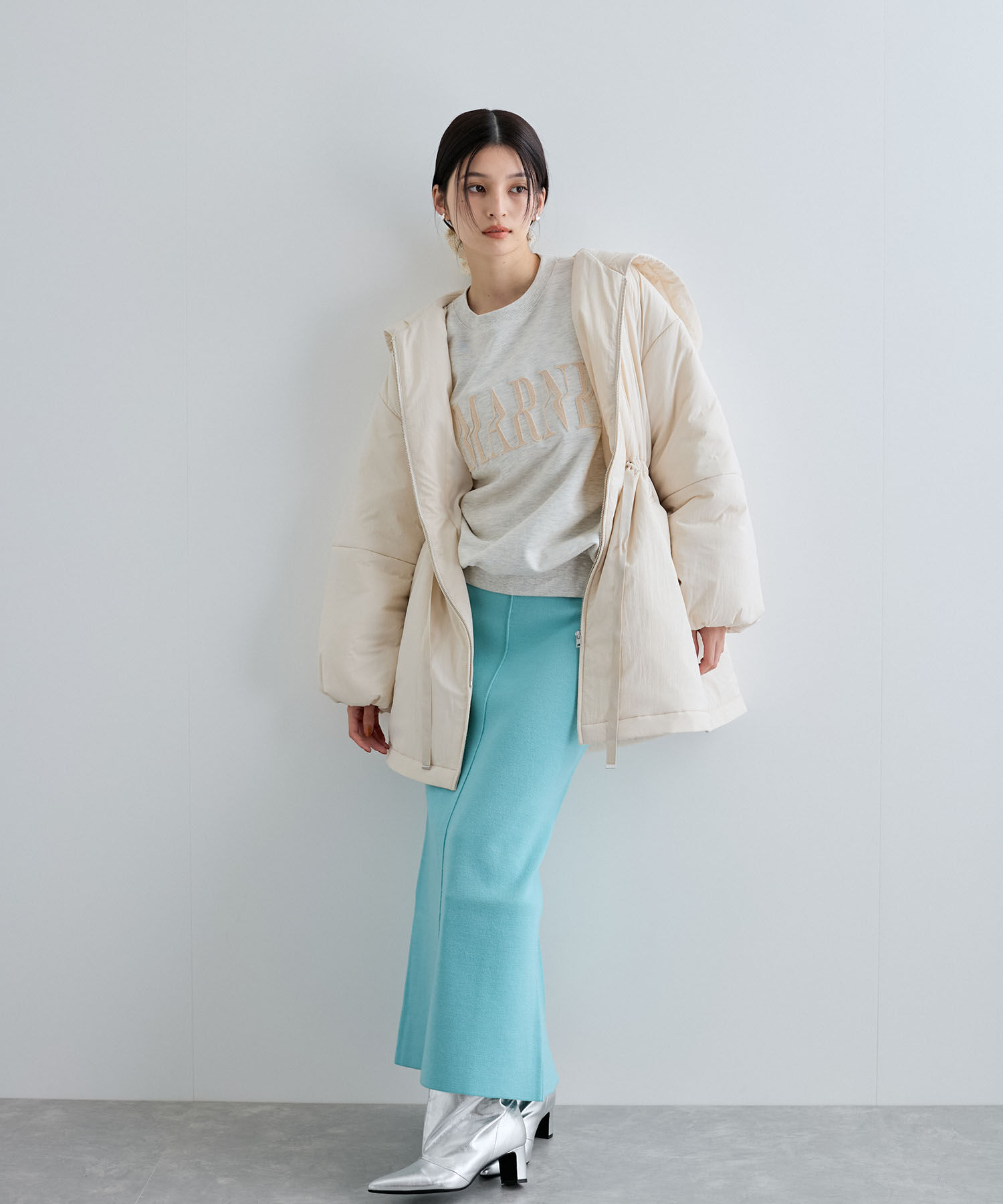 VIS「軽くて温かい中綿ウエストマークコート」|その他|