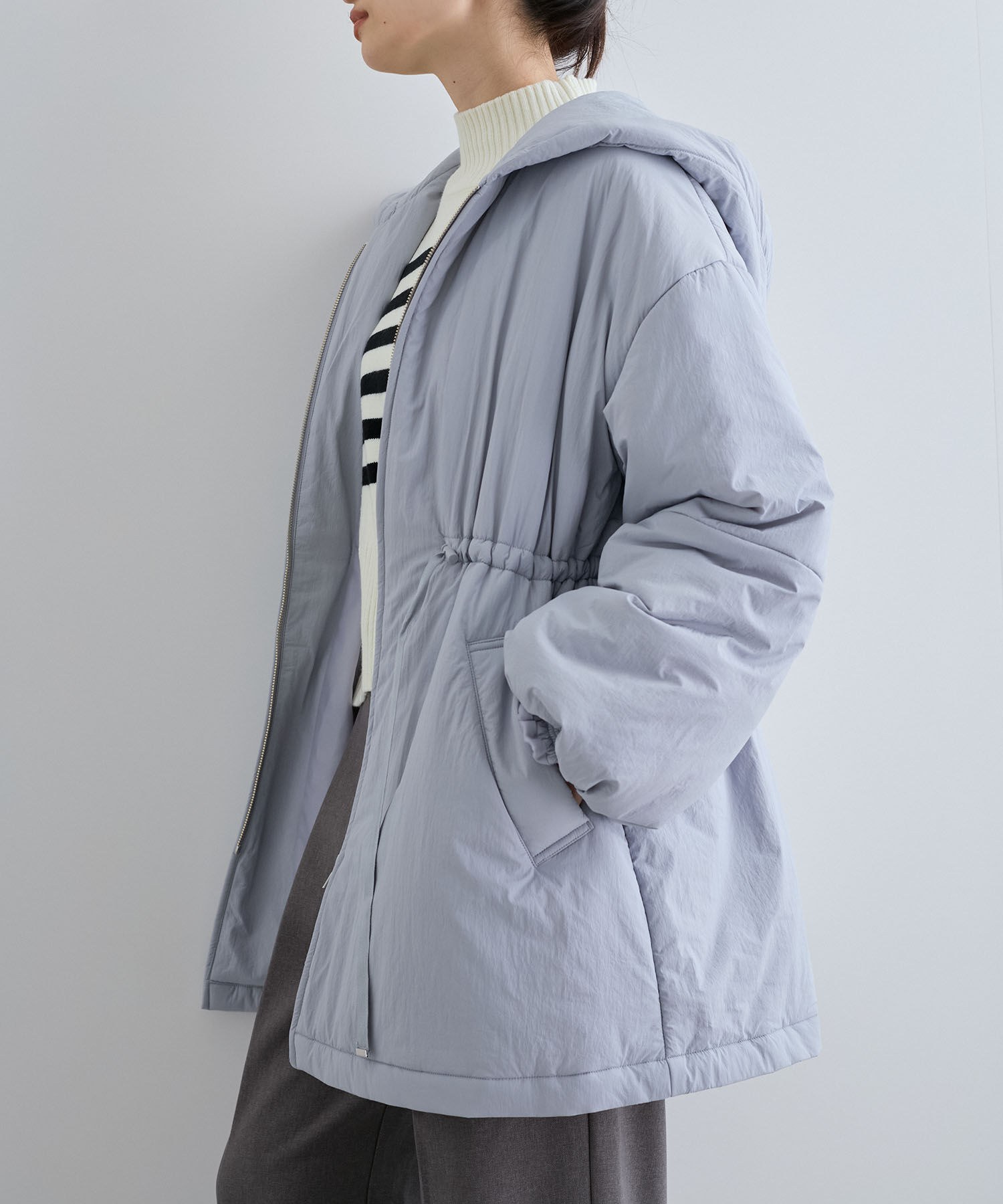 VIS「軽くて温かい中綿ウエストマークコート」|その他|