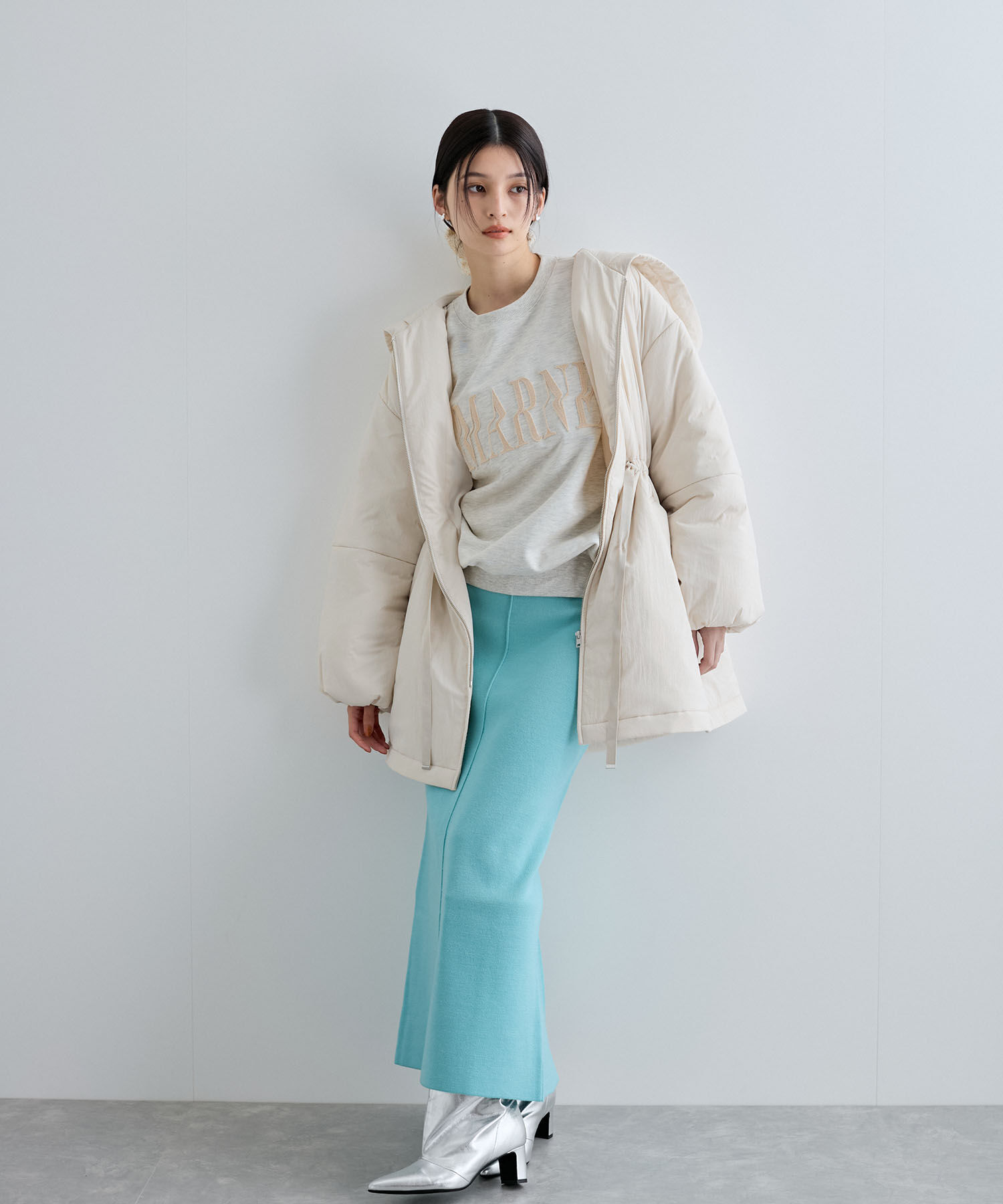 VIS「軽くて温かい中綿ウエストマークコート」|その他|