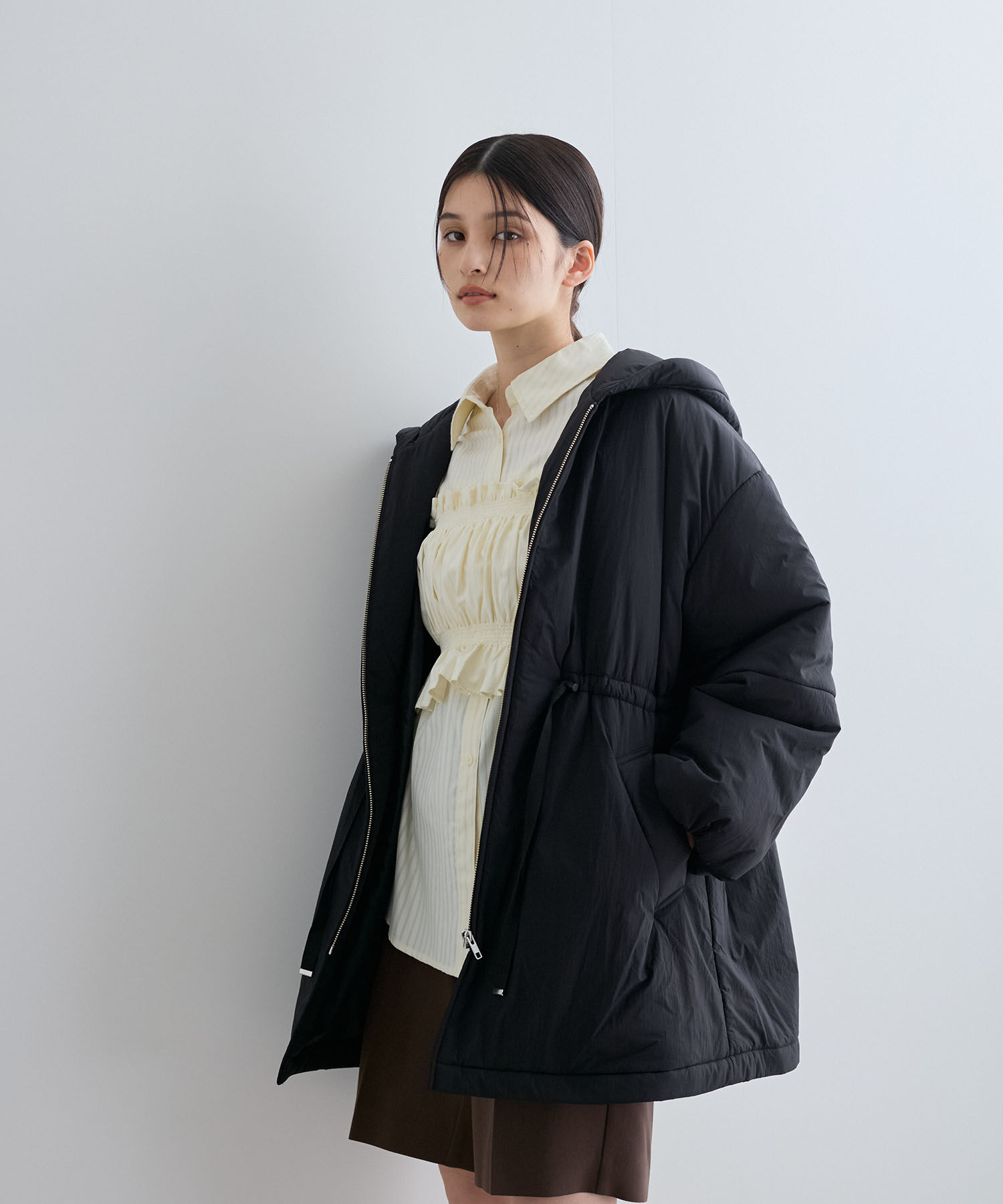 VIS「軽くて温かい中綿ウエストマークコート」|その他|