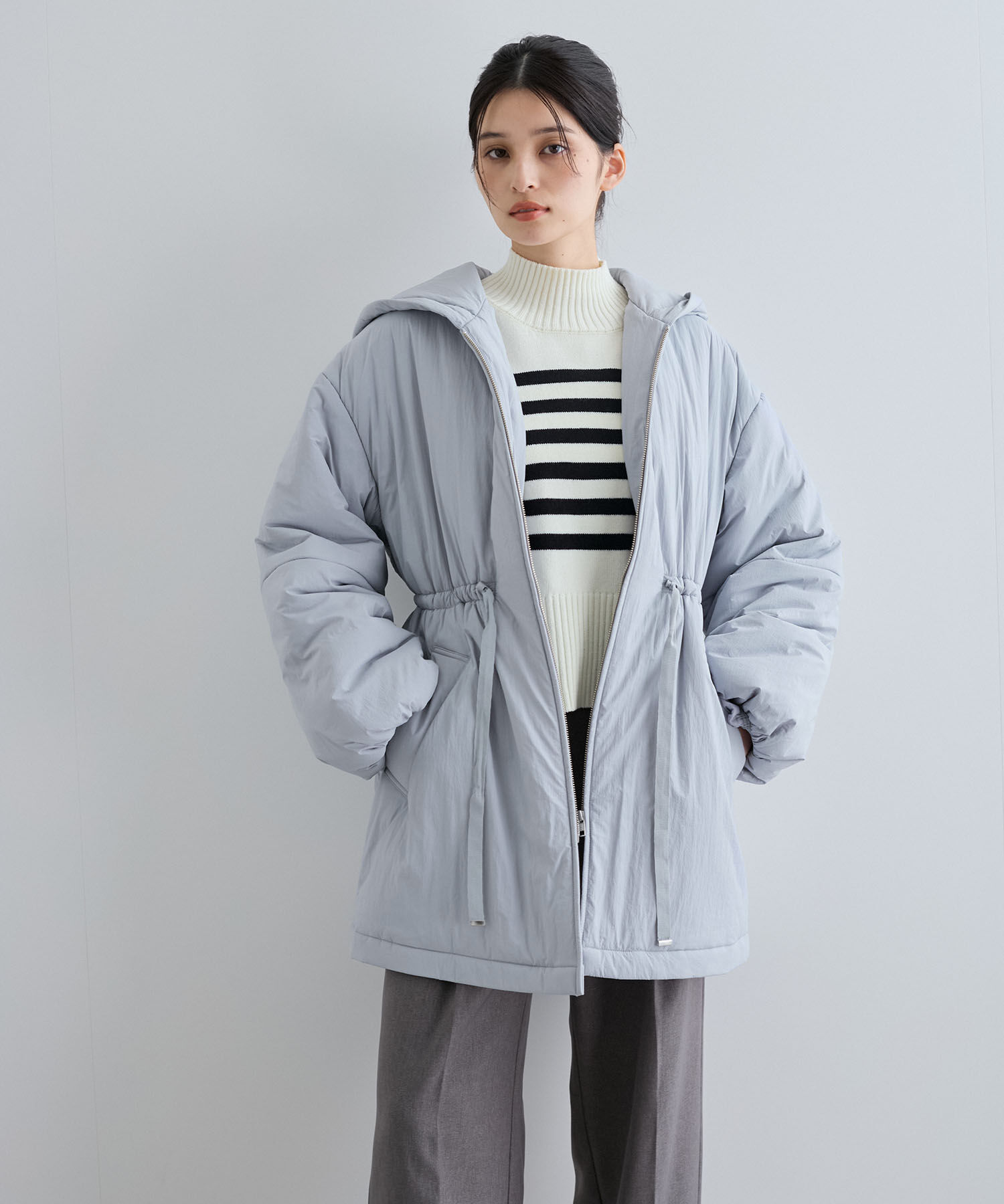 VIS「軽くて温かい中綿ウエストマークコート」|その他|