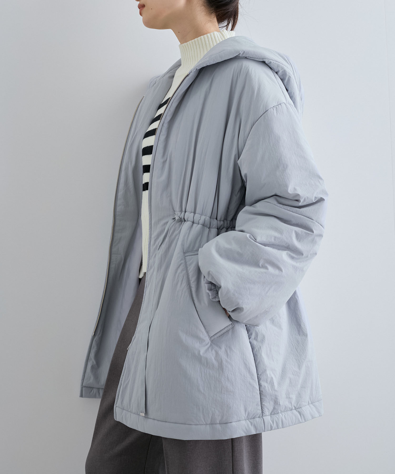 VIS「軽くて温かい中綿ウエストマークコート」|その他|