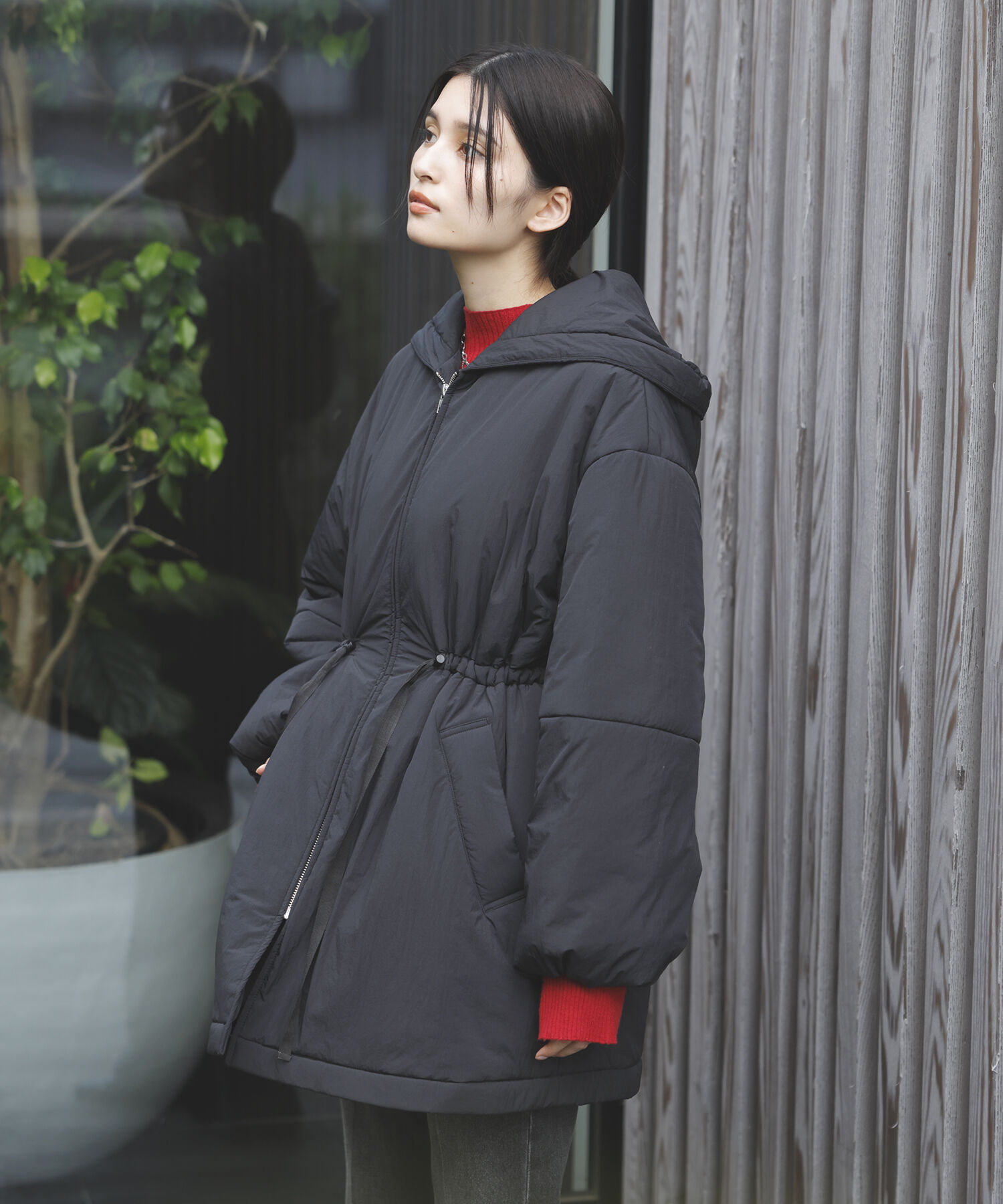 VIS「軽くて温かい中綿ウエストマークコート」|その他|