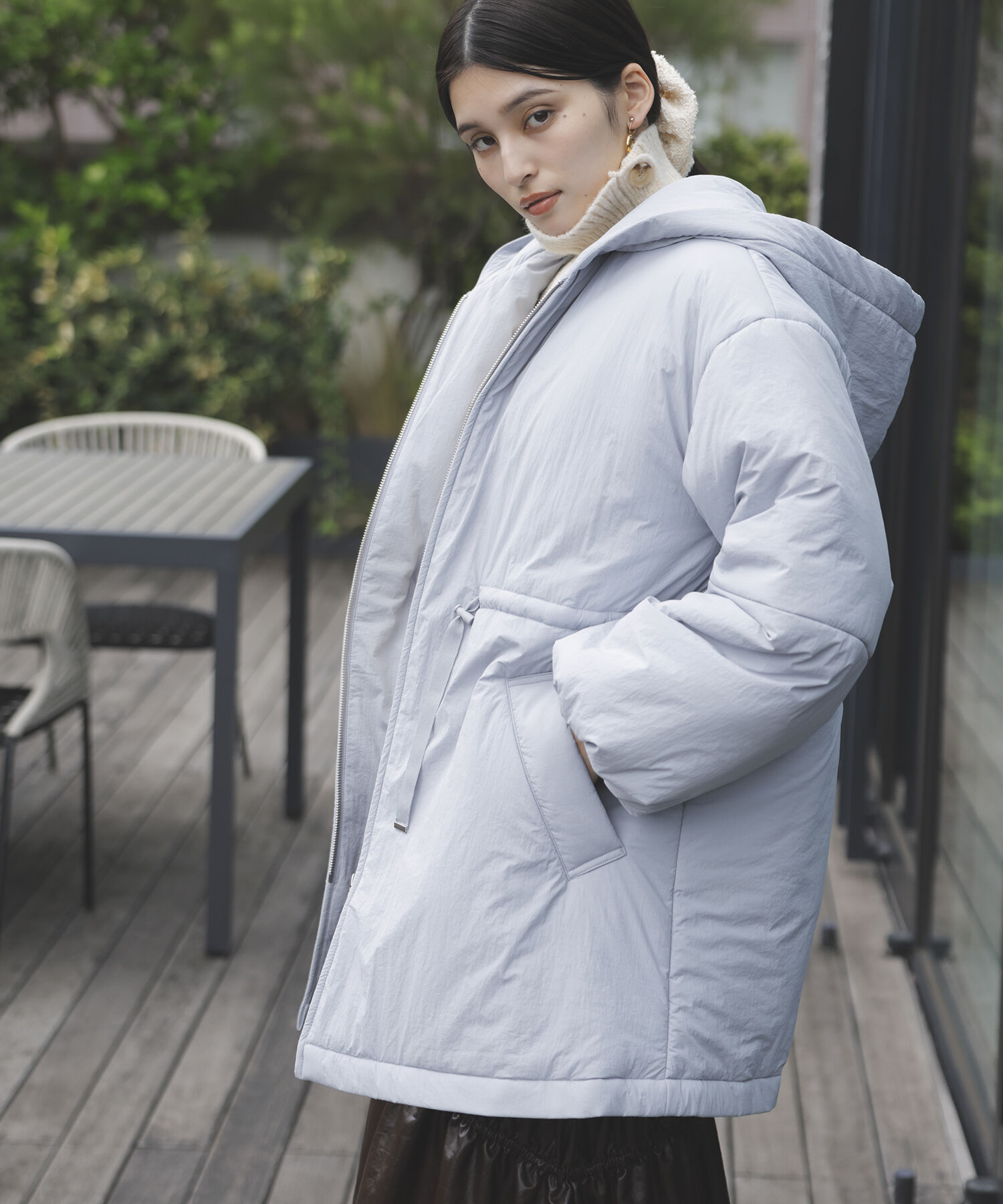 VIS「軽くて温かい中綿ウエストマークコート」|その他|