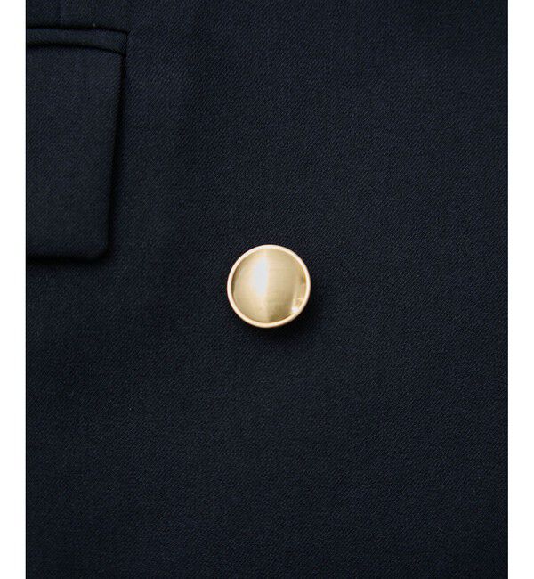 VIS「【美easy】コンフォートツイルWブレスト金ボタンテーラードジャケット【洗える/防シワ/UVケア】」|テーラードジャケット|