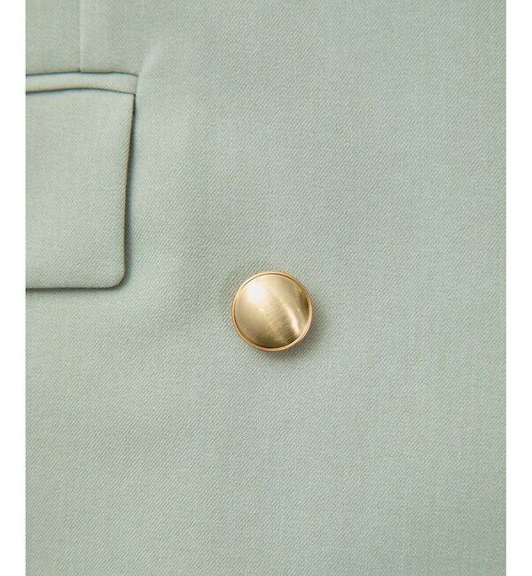 VIS「【美easy】コンフォートツイルWブレスト金ボタンテーラードジャケット【洗える/防シワ/UVケア】」|テーラードジャケット|