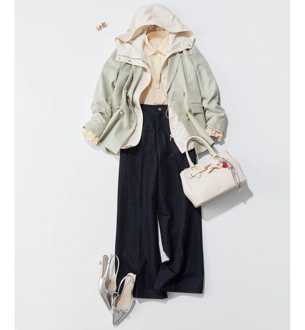 VIS「【美easy】コンフォートツイルWブレスト金ボタンテーラードジャケット【洗える/防シワ/UVケア】」|テーラードジャケット|