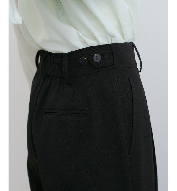 VIS「【美easy】ワンタックワイドスラックスパンツ【接触冷感/洗える】」|スラックス|