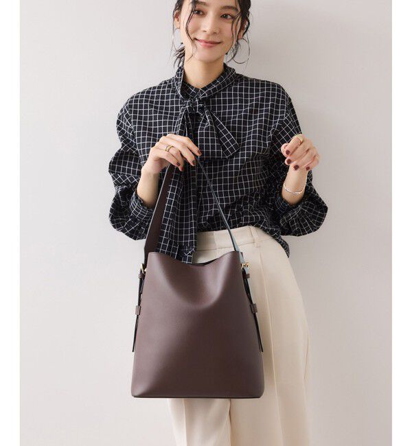 VIS「【新色追加】【A4収納】リバーシブルハンドルワンショルダーバッグ」|トートバッグ|