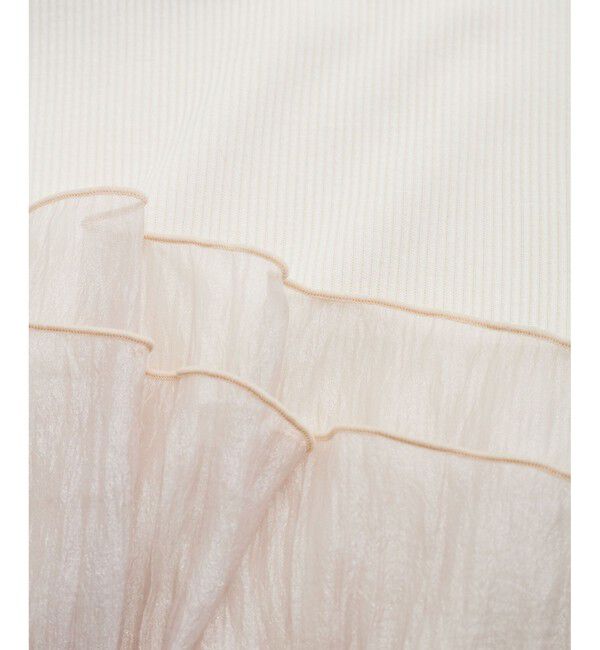 VIS「旬なレイヤードスタイルが叶う！ビスチェドッキングフレンチスリーブプルオーバー【洗える】」|Tシャツ・カットソー|