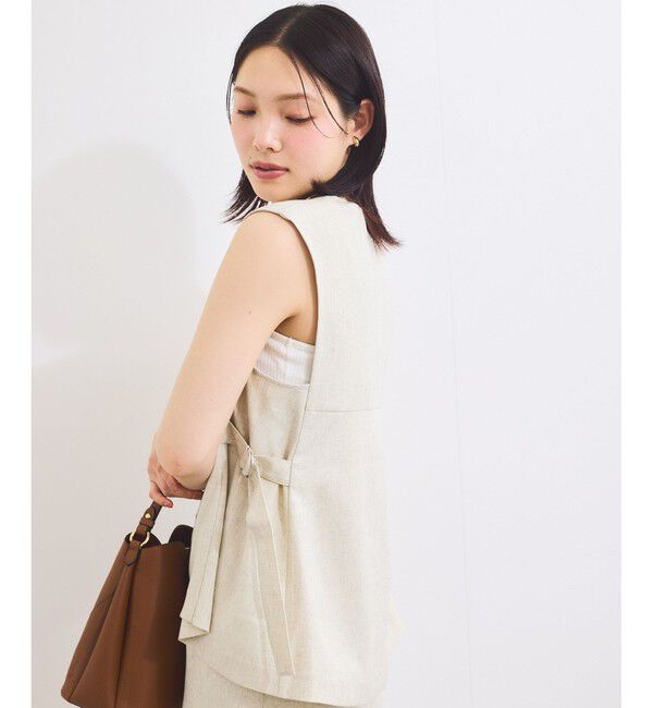 VIS「【セットアップ対応】サイドベルトフレアジレ」|ベスト・ジレ|