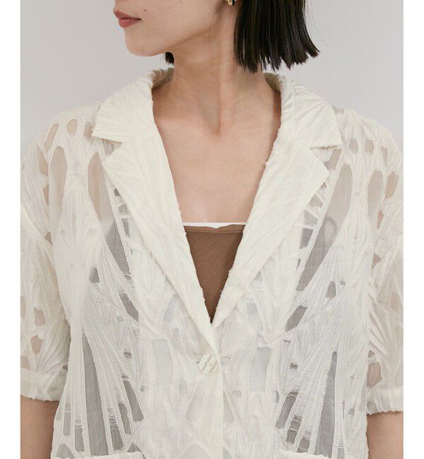 VIS「シアージャガードハーフスリーブサマージャケット」|テーラードジャケット|